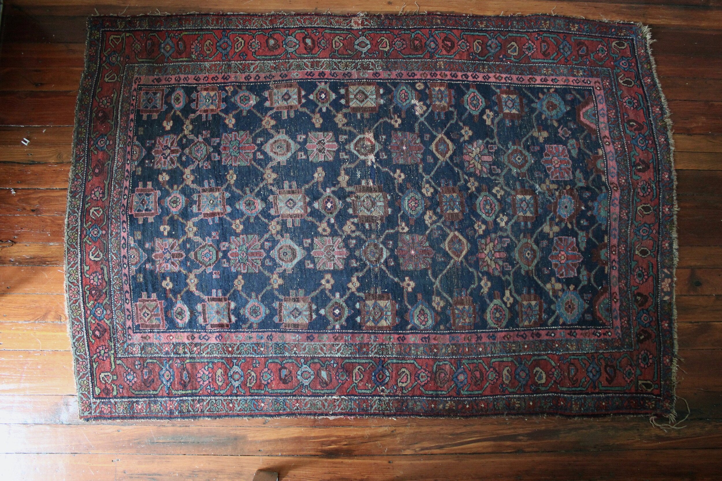 Antique Kurdish Rug 4.4' x 6.6'
