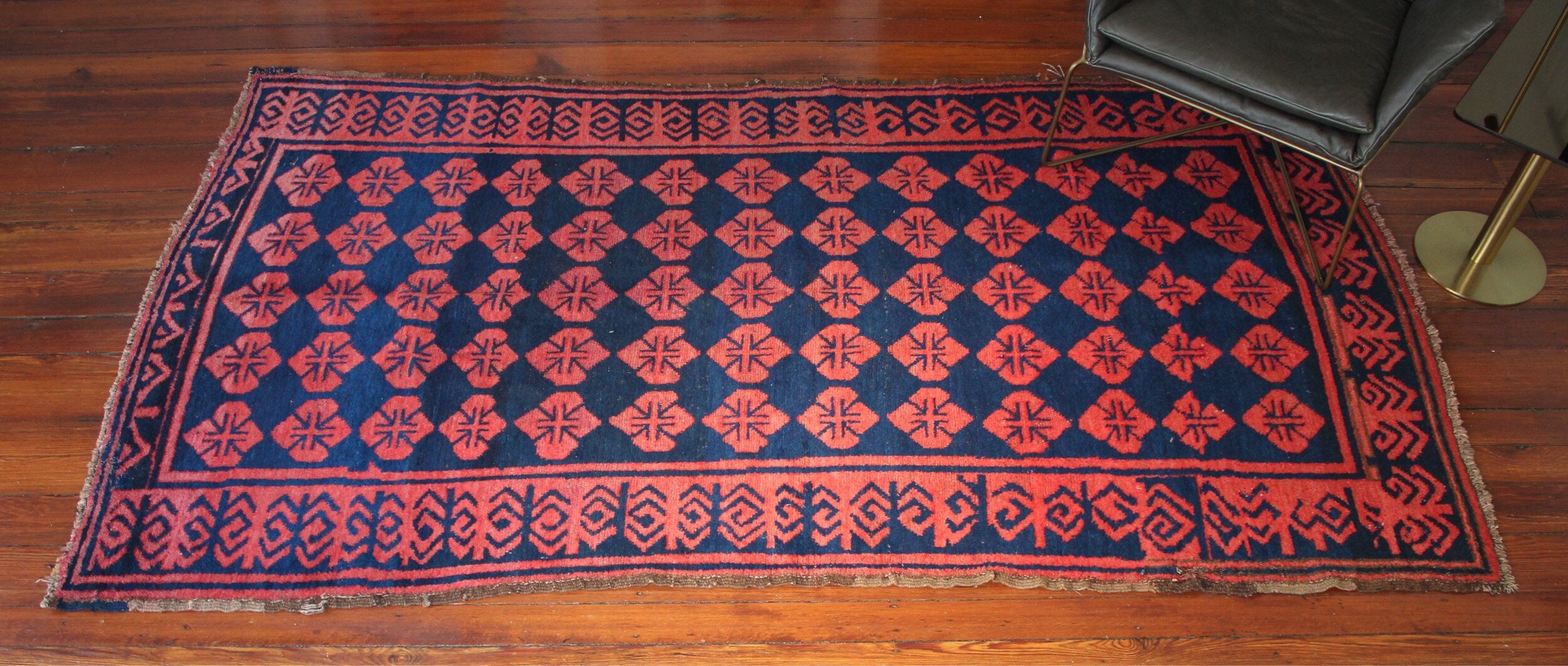 Antique Central Asian Rug 4.9' x 8.1'