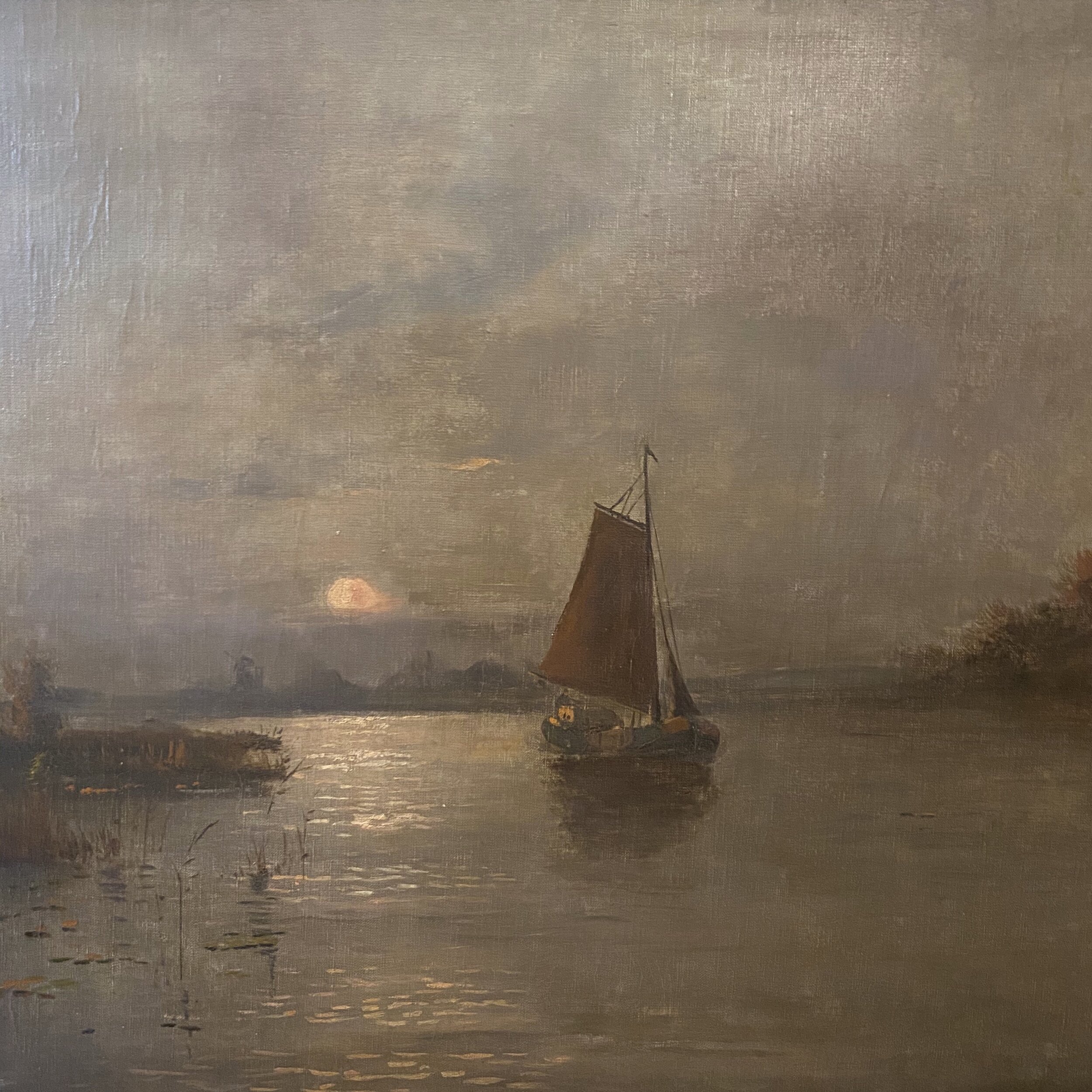 Hermen Openner - Untitled Oil on Canvas Hudson River School Landscape Oil Painting