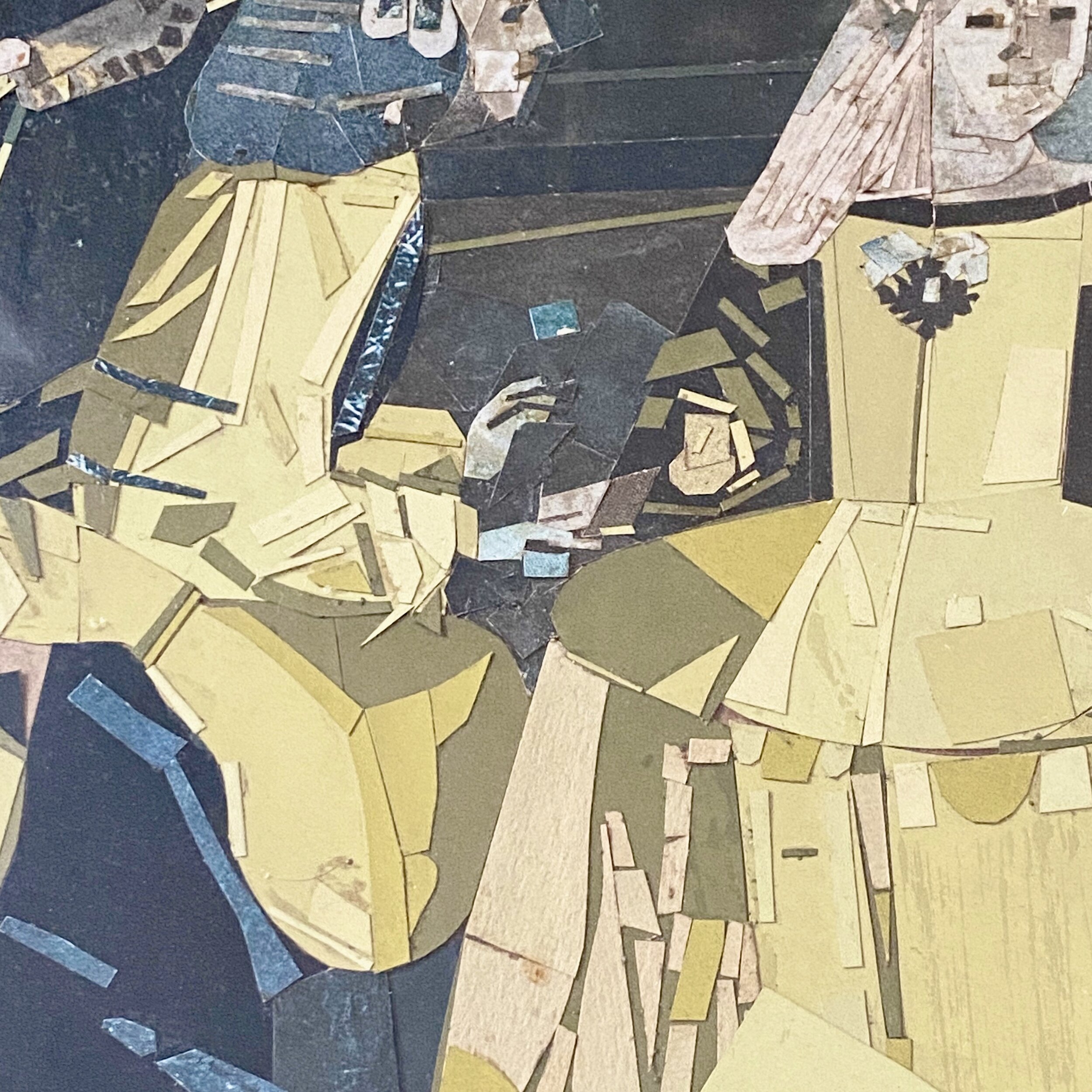 Large Framed Vintage Decoupage of Velázquez's Las Meninas El Greco Francis Bacon Pablo Picasso