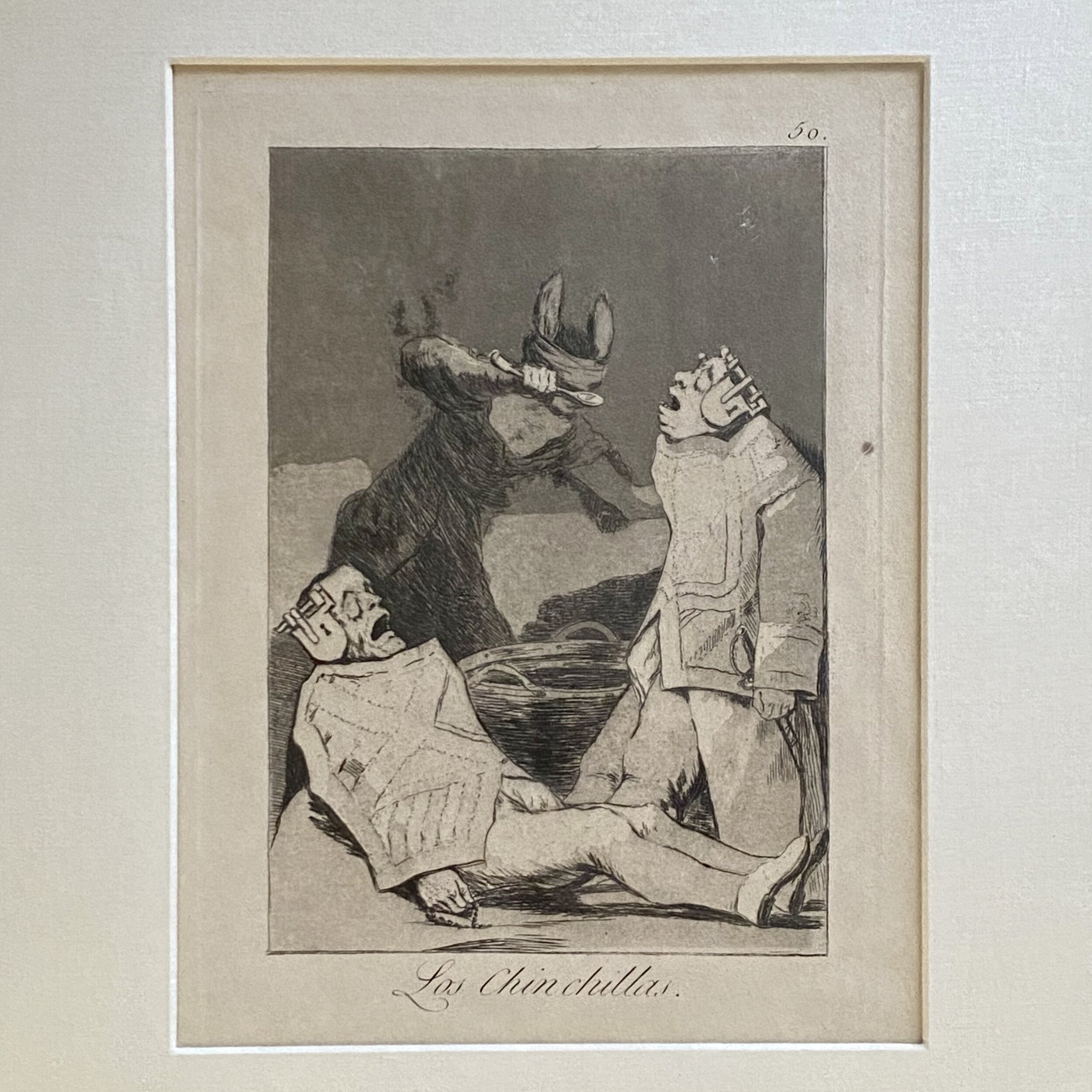 Francisco De Goya Etching - "Los Chinchillas" from "Los Caprichos"