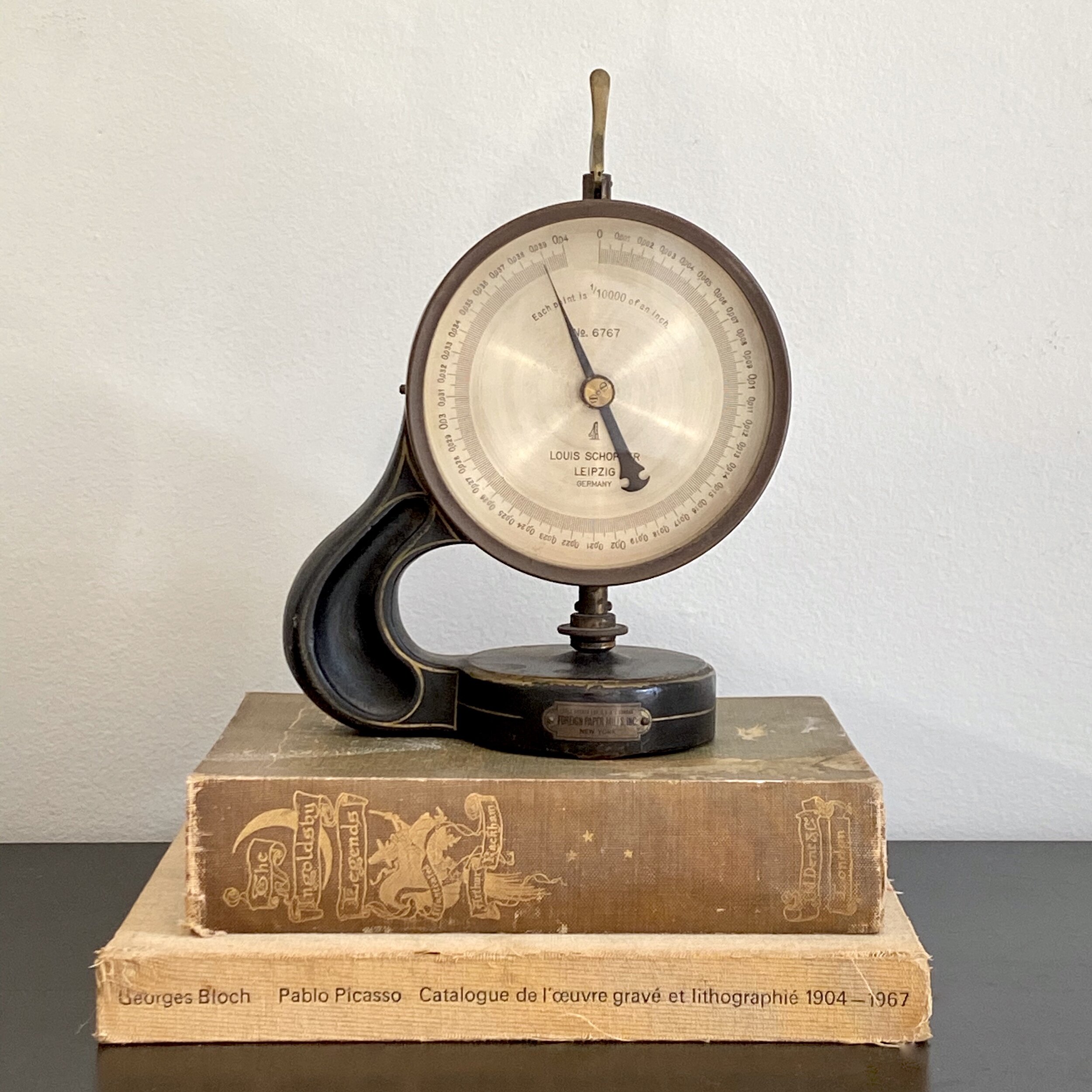 Louis Schopper German Micrometer objet d'arte home decor industrial vintage