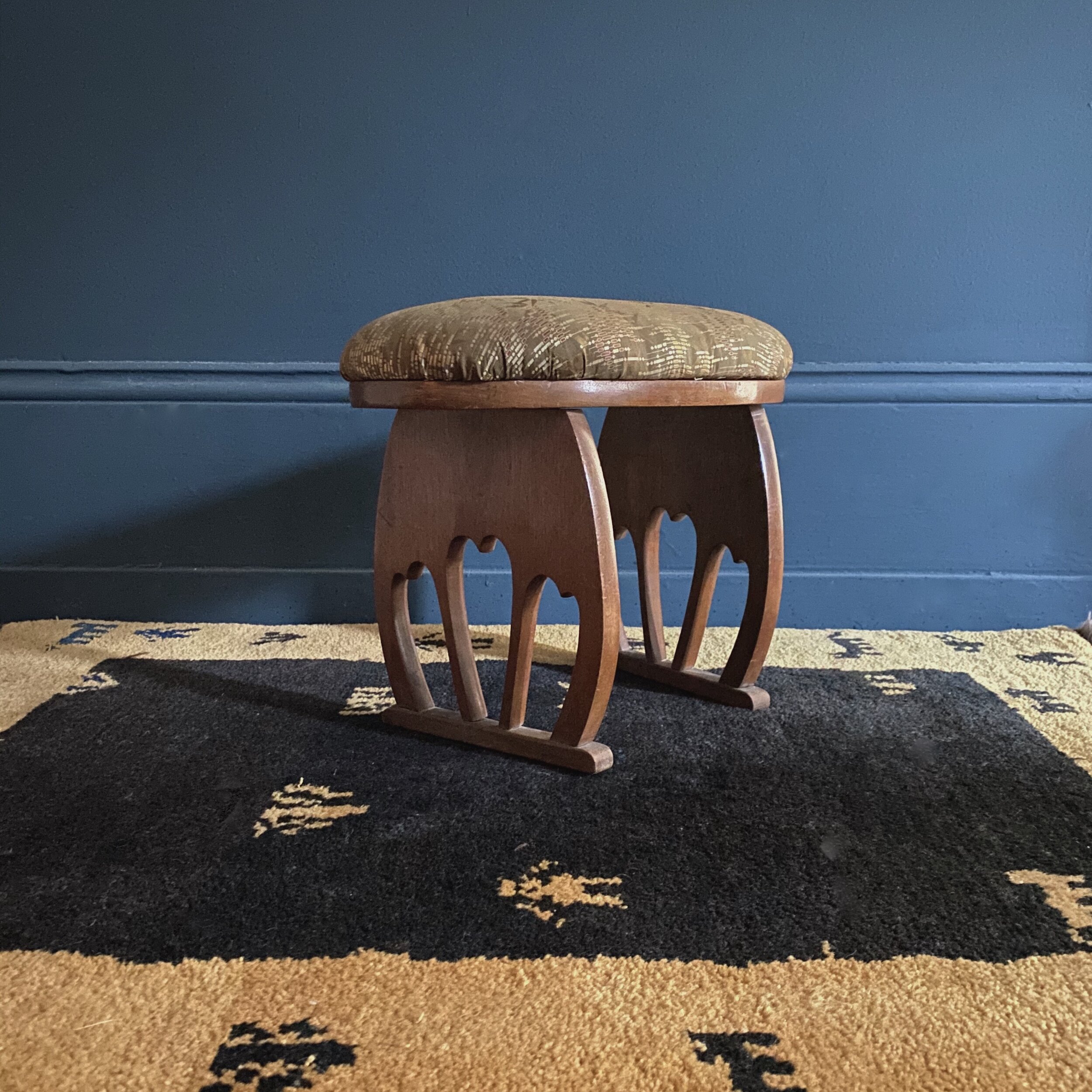 Antique Arts and Crafts Footstool