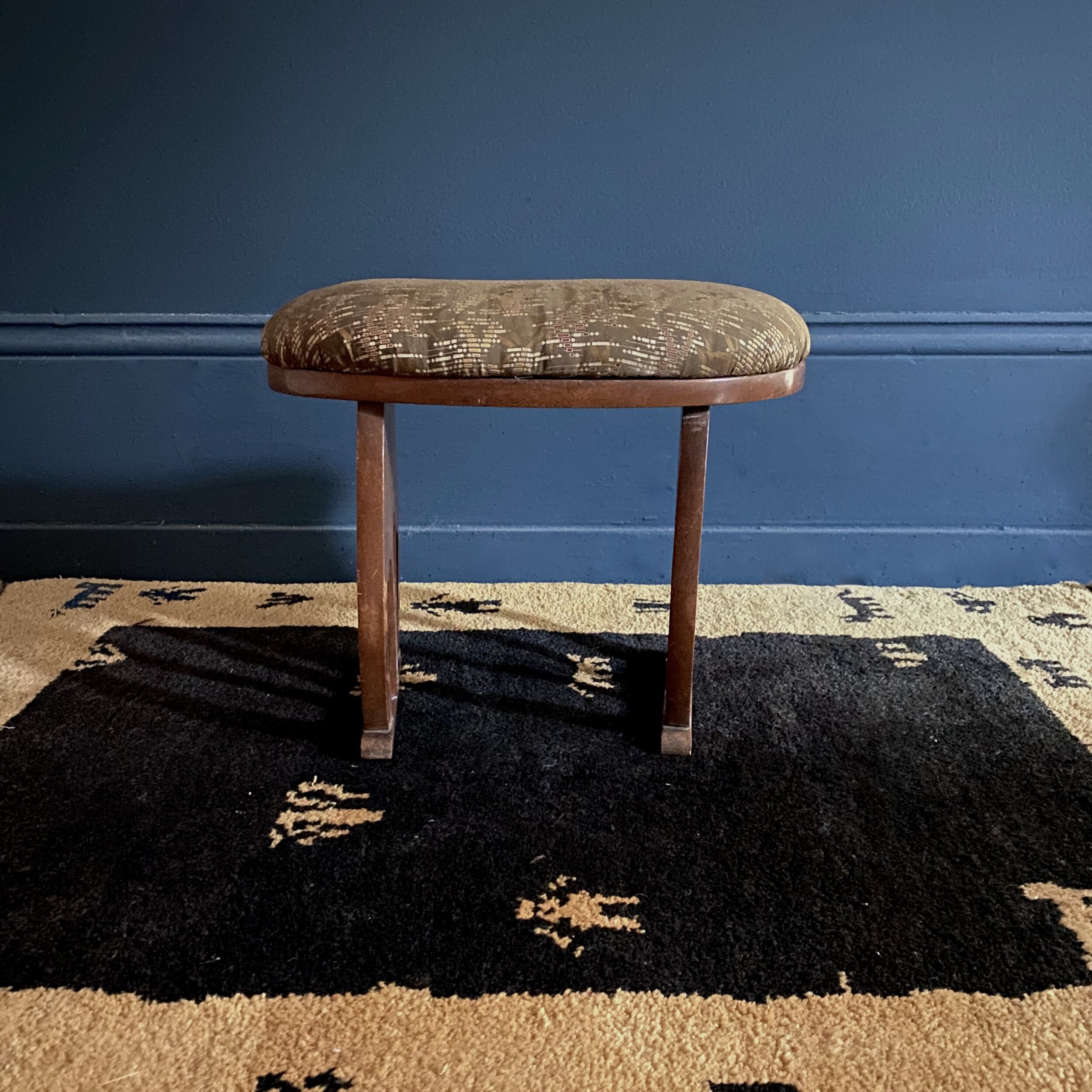 Antique Arts And Crafts Footstool