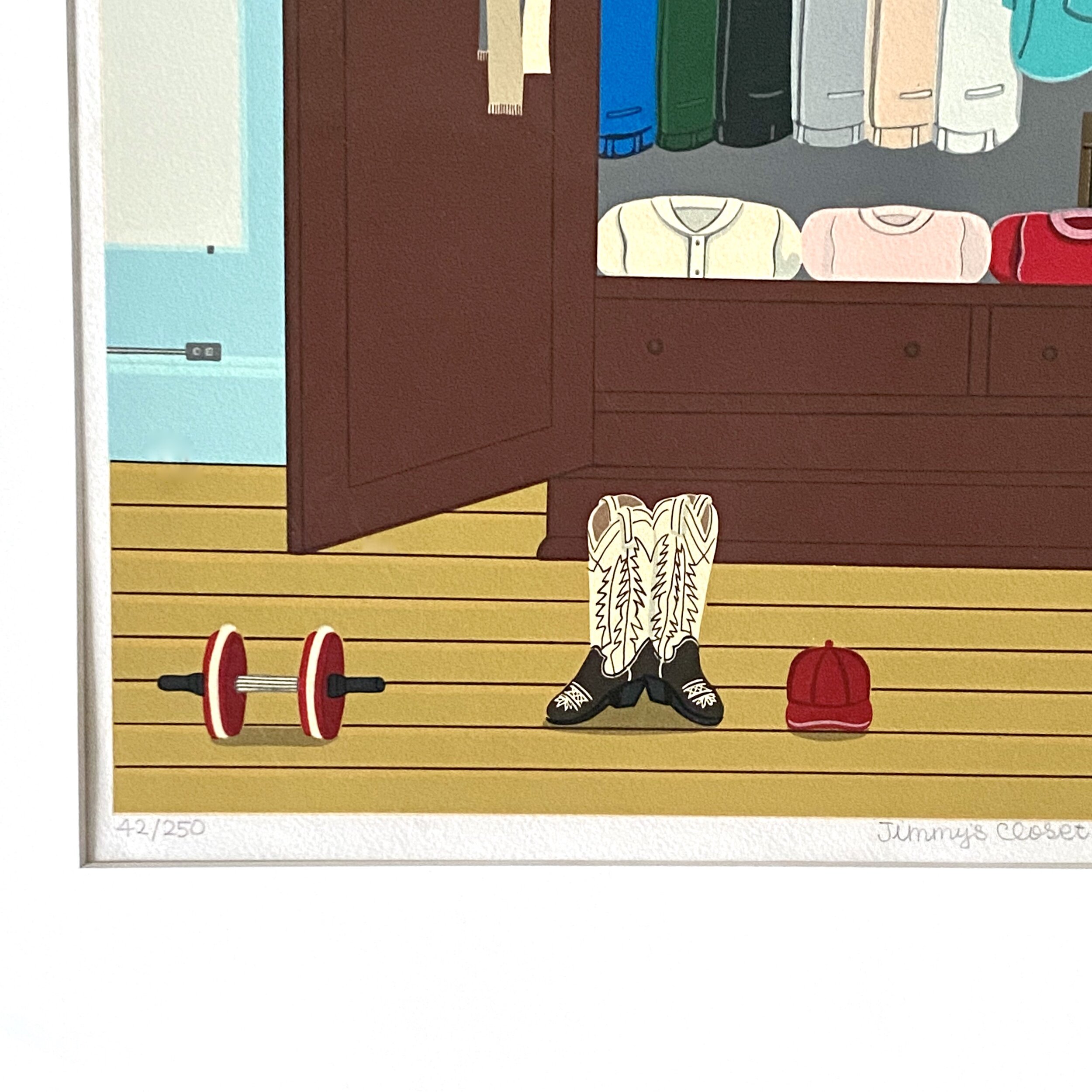Shigeo Oku Okumura - "Jimmy's Closet" Signed and Numbered Screenprint