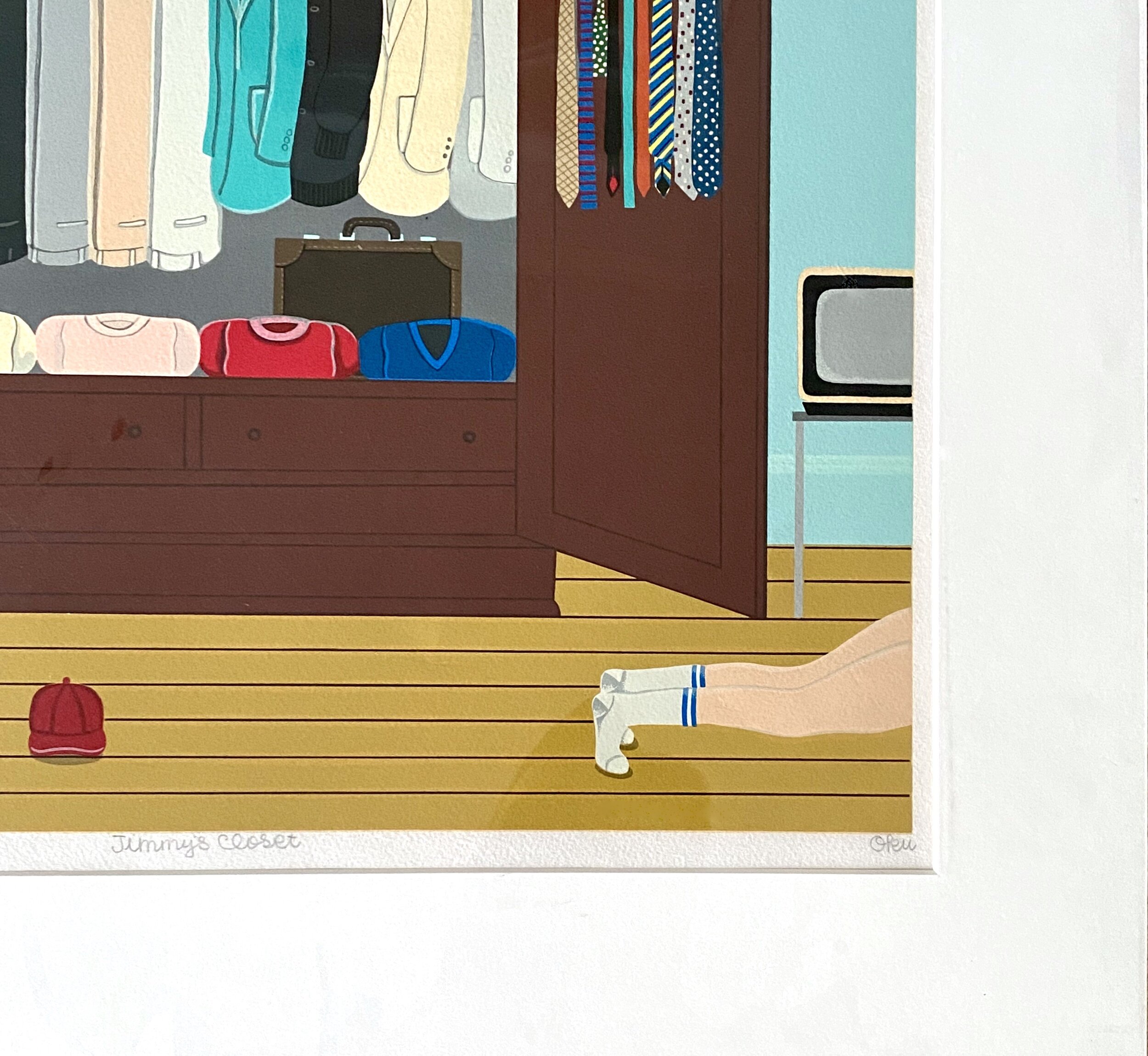 Shigeo Oku Okumura - "Jimmy's Closet" Signed and Numbered Screenprint