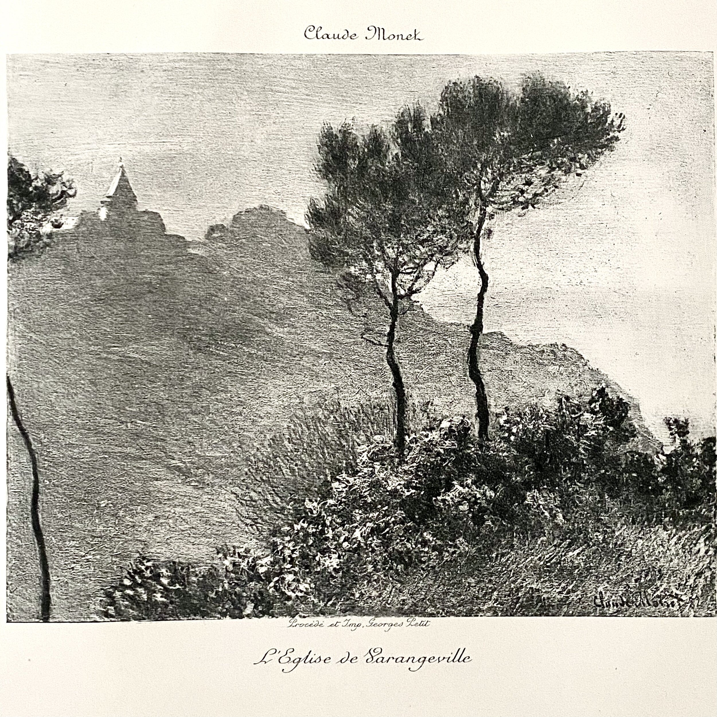 Claude Monet (after) - L'Église de Varengeville Rare Etching (1897)