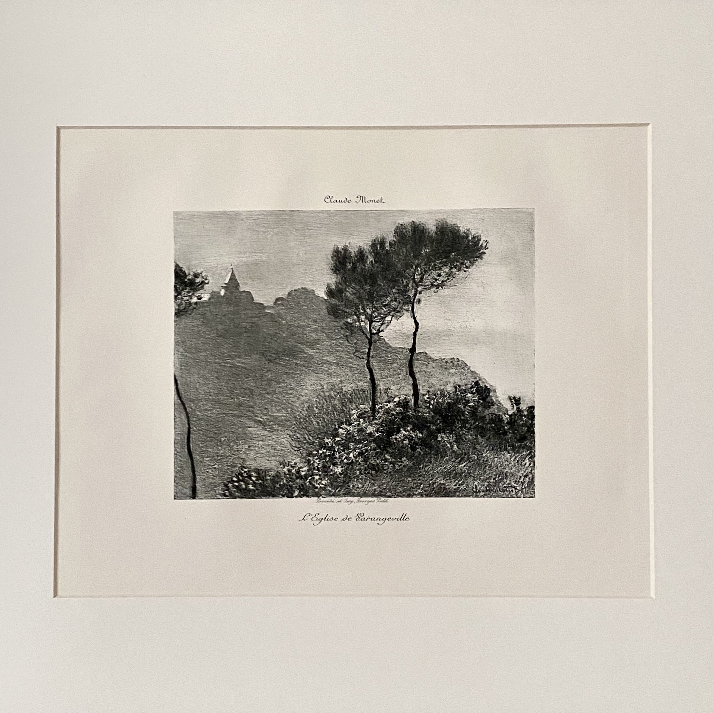 Claude Monet (after) - L'Église de Varengeville Rare Etching (1897)