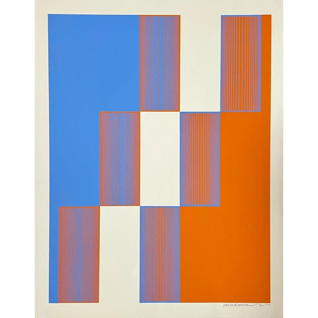 Richard Anuszkiewicz - Celebrate New York Serigraph 