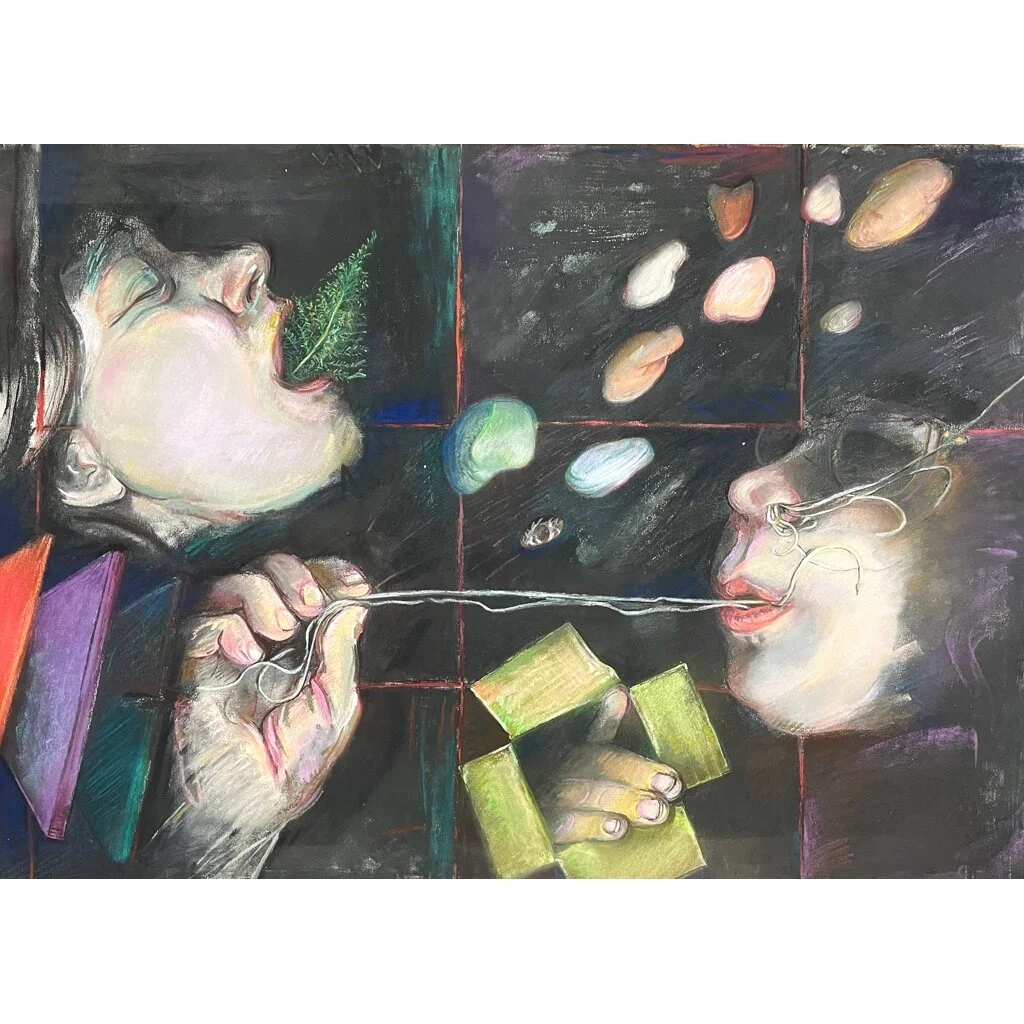 Kathie Brown Expressionist Figurative Pastel