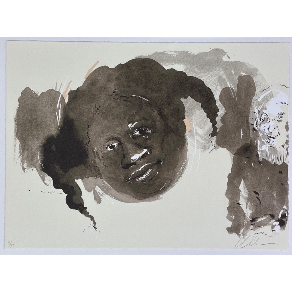 Kara Walker - Untitled Lithograph, from the series The Gross Clinician Presents: Pater Gravidam, Signed (2018)
