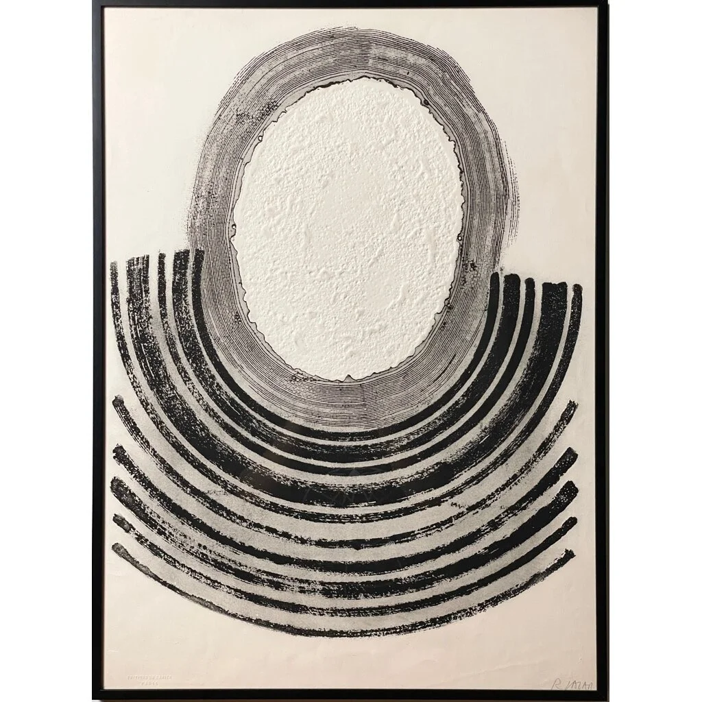 Raoul Lazar (French, b. 1938) Untitled Embossed Collagraph/Silkscreen, Signed