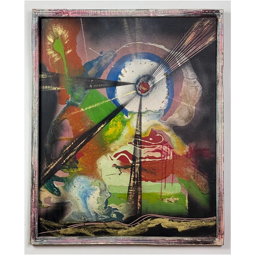 J.M. Pavelka - Abstract Mixed Media on Board, Signed