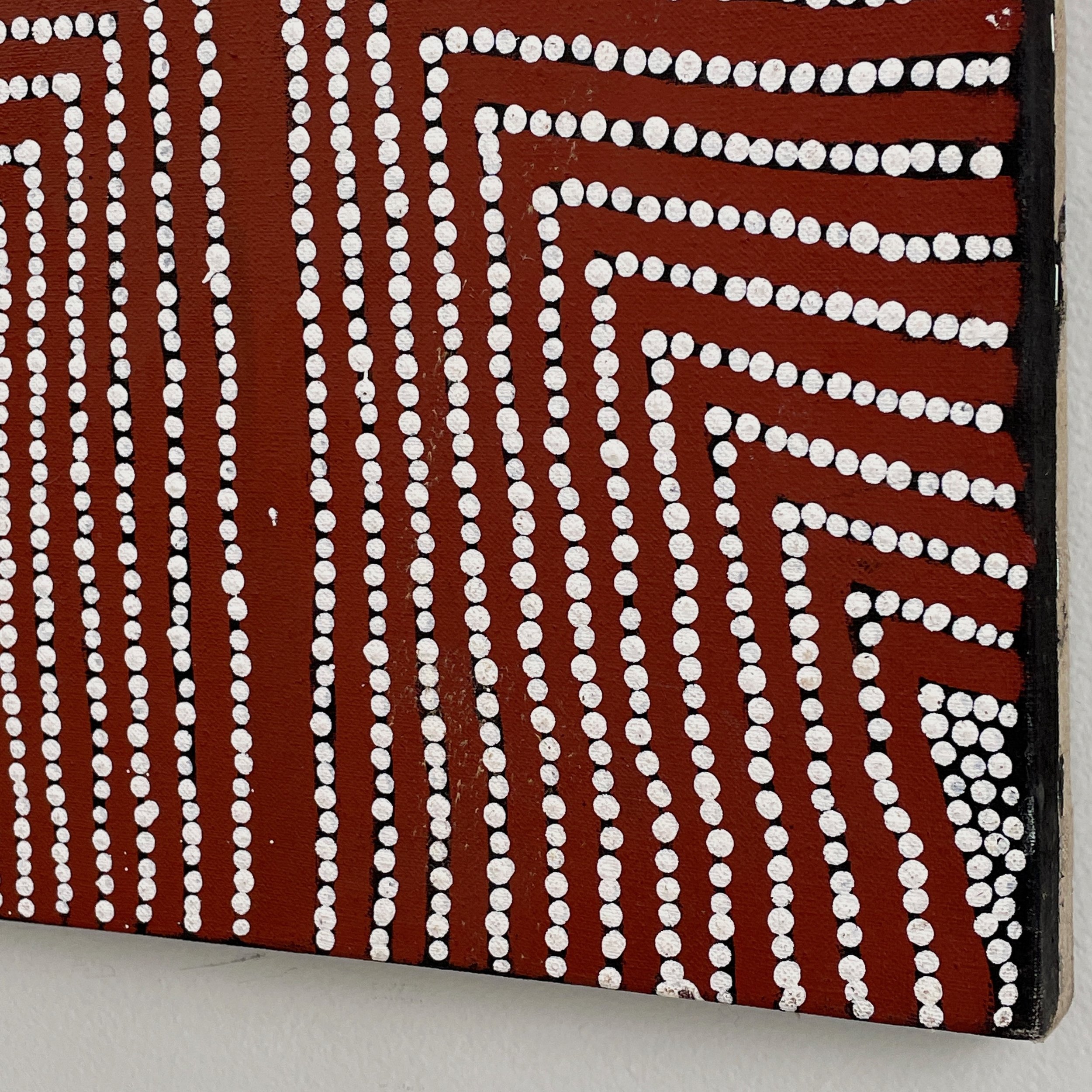 Thomas Tjapaltjarri Aboriginal Dot Painting (Western Desert Style)