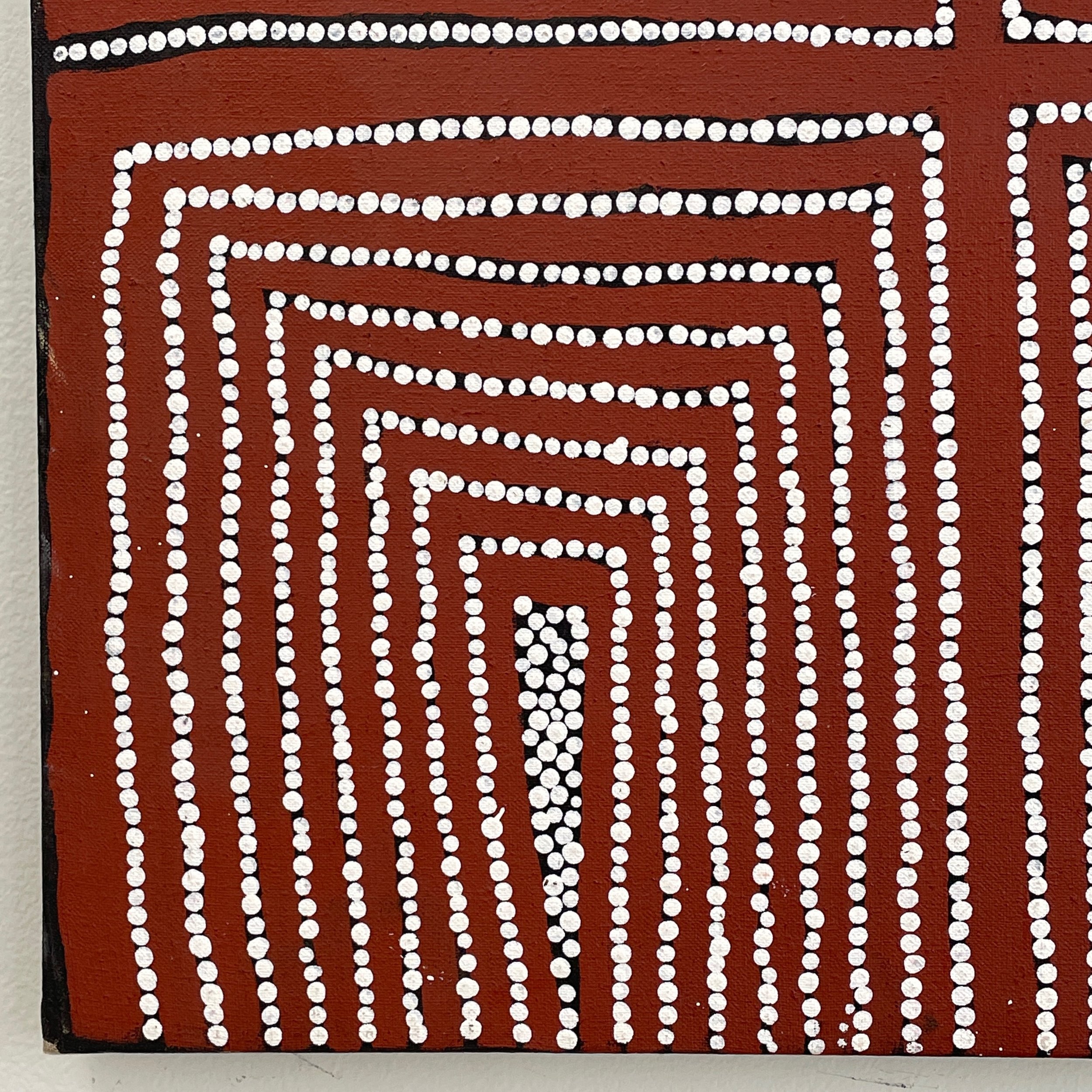 Thomas Tjapaltjarri Aboriginal Dot Painting (Western Desert Style)