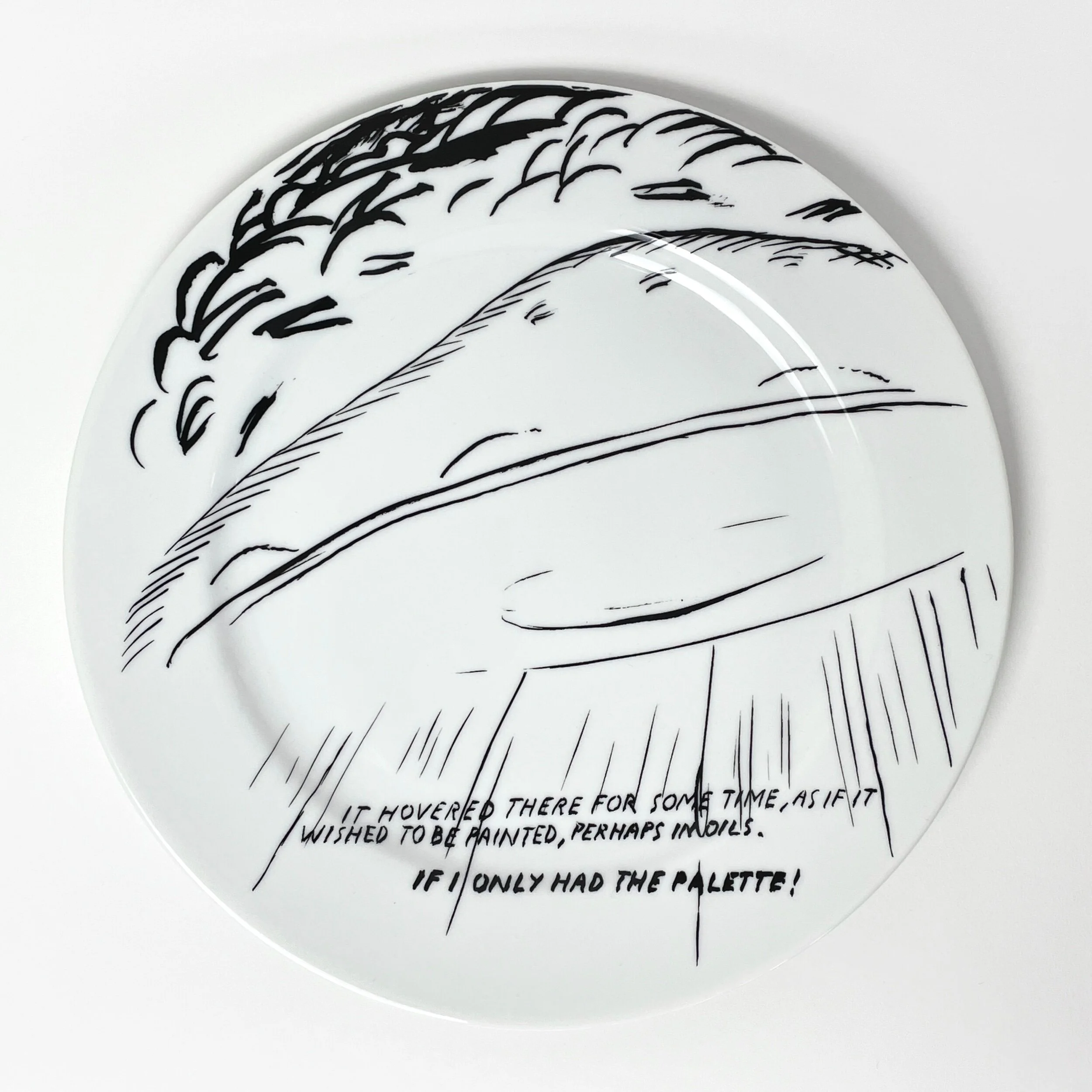 Raymond Pettibon - Santa Monica Museum of Art 20th Anniversary Plate (2008, Limited Edition)