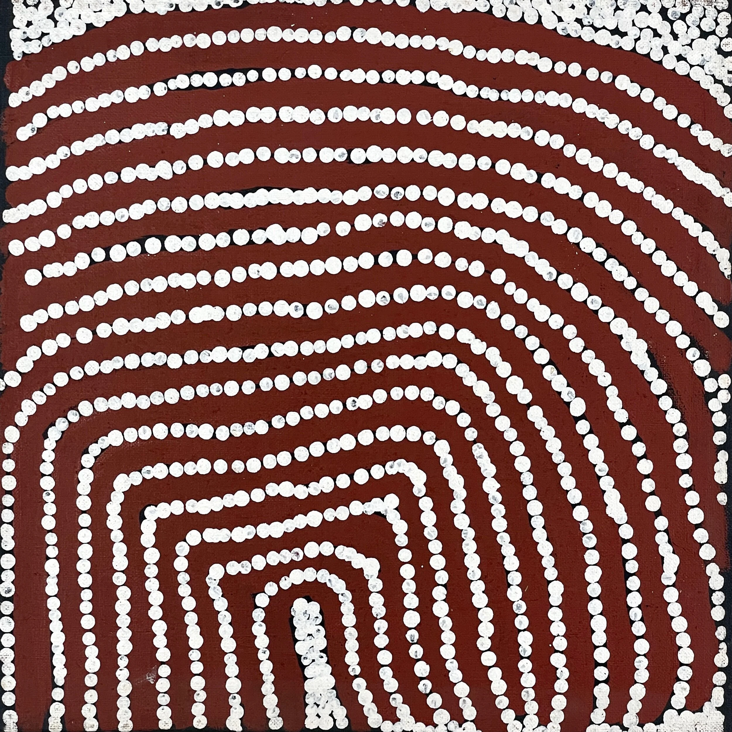 Thomas Tjapaltjarri - Untitled Aboriginal Dot Painting (Western Desert Style)
