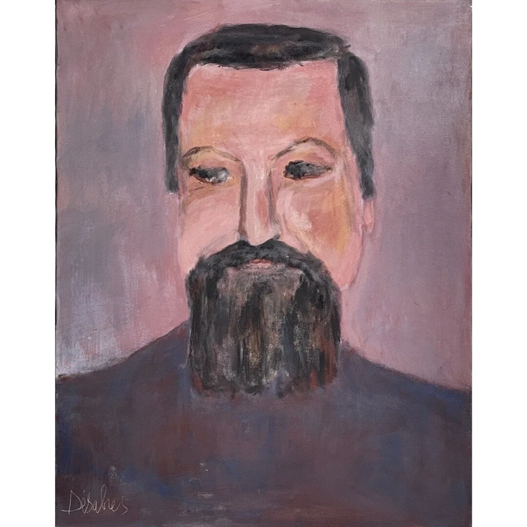 Raymonde Desabres (French-American, 1925-2020) - Post Impressionist Male Portrait, Signed