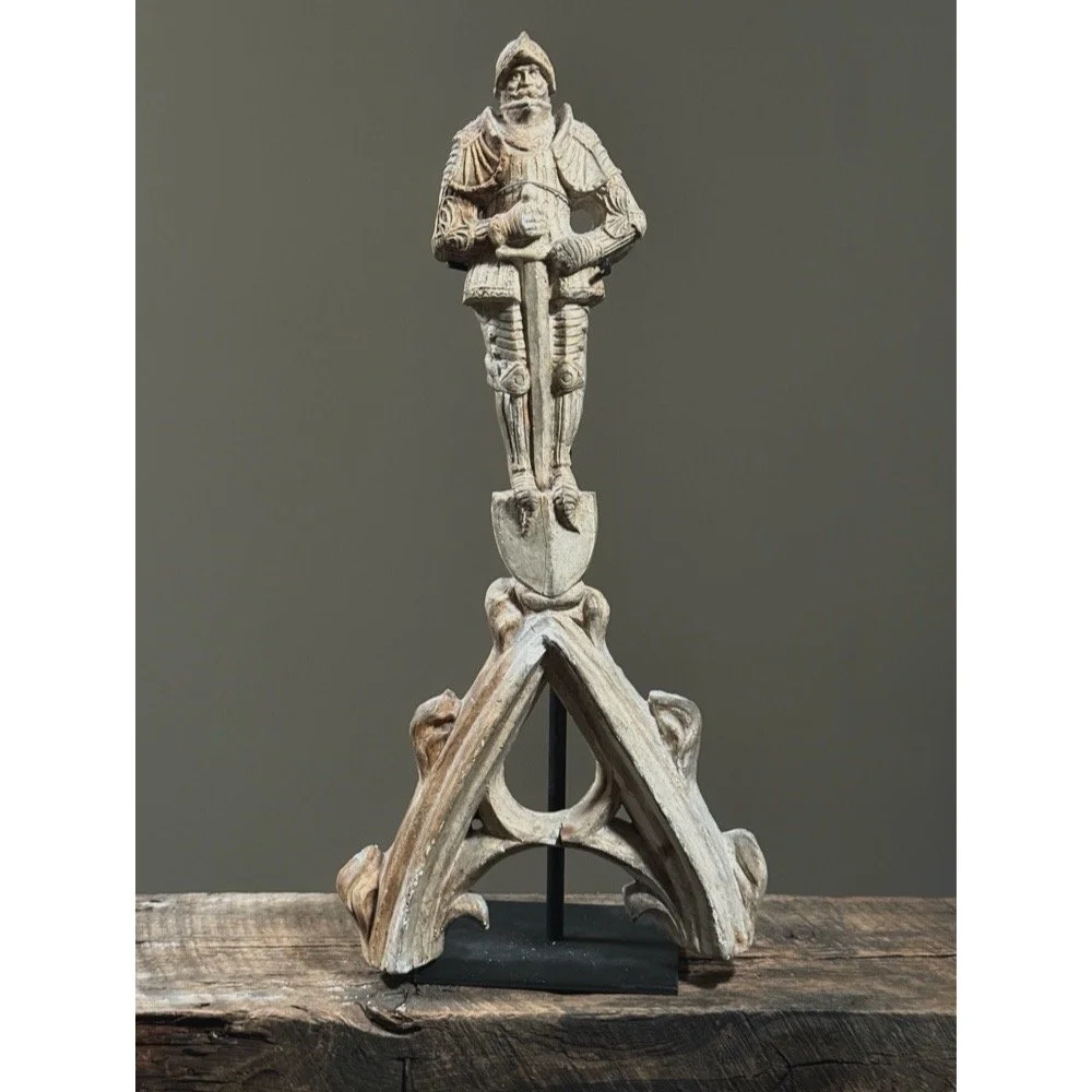 Antique plaster arch architectural remnant from Northern Europe