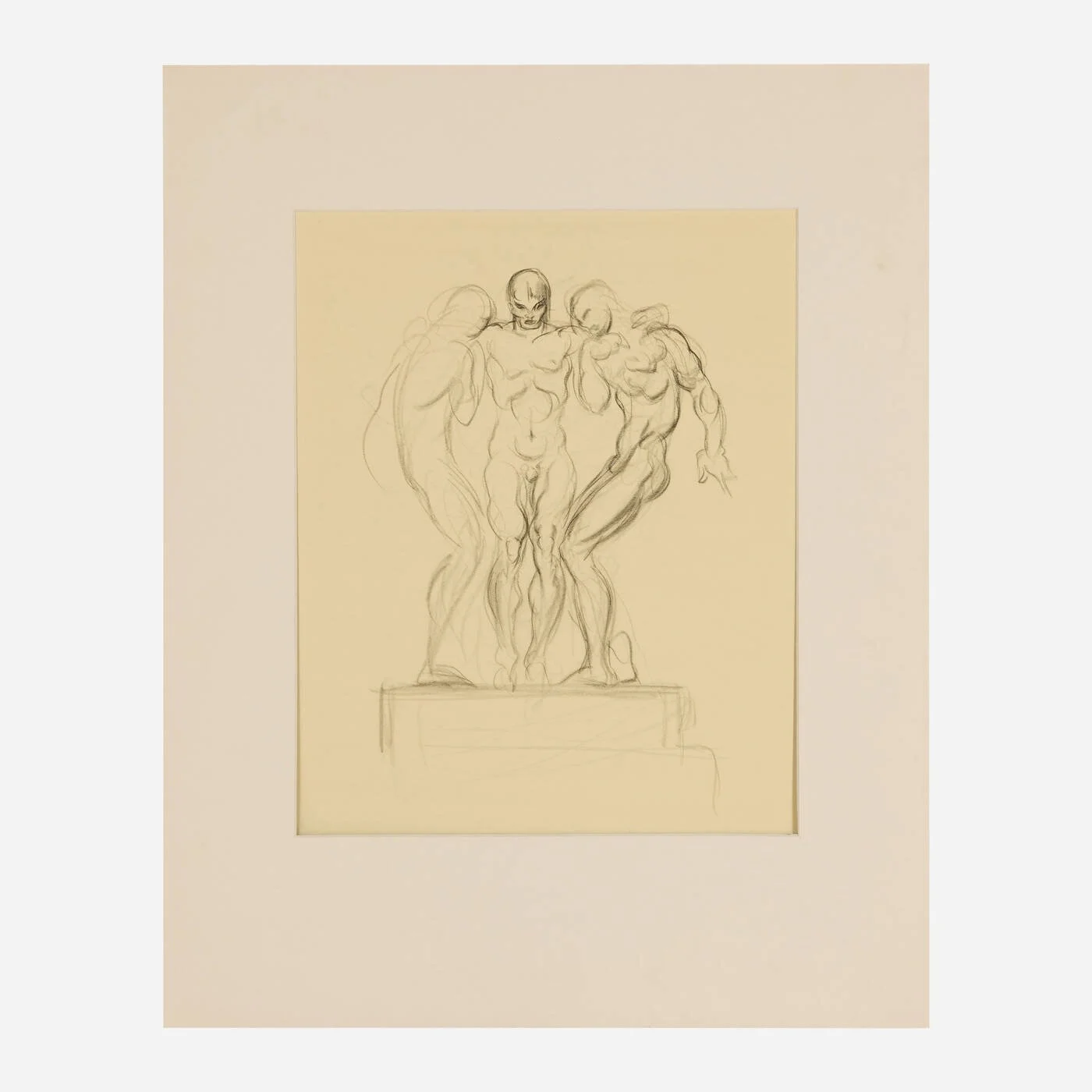 Classical academic figure study by American sculptor Donald De Lue