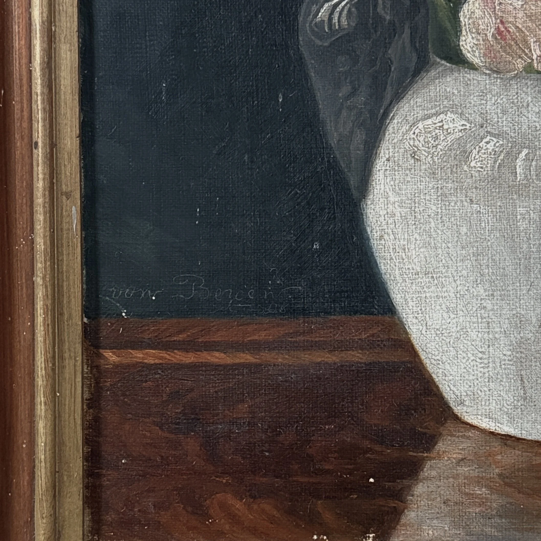 View of the signature
