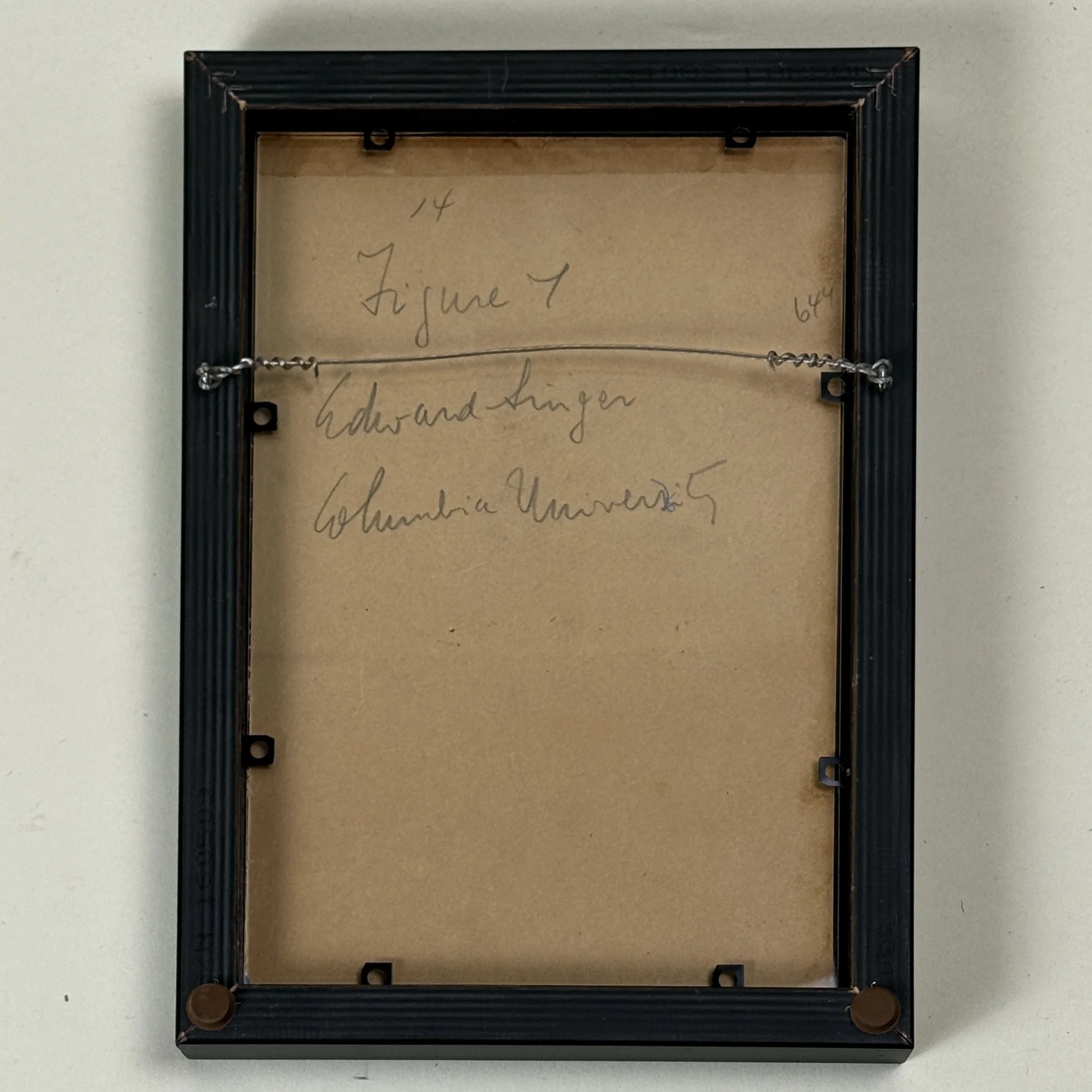 Verso of drawing. "Columbia University" inscription visible.