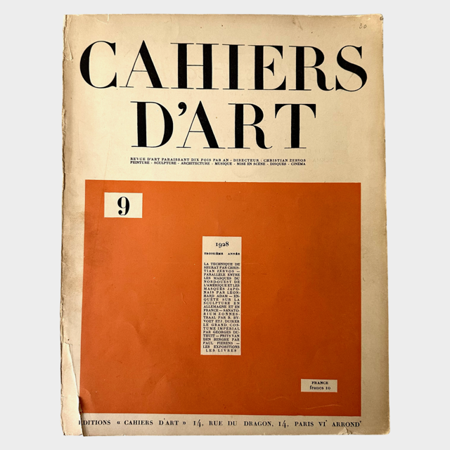 Cahiers d’Art, Year 4, No. 4 (May 1929)