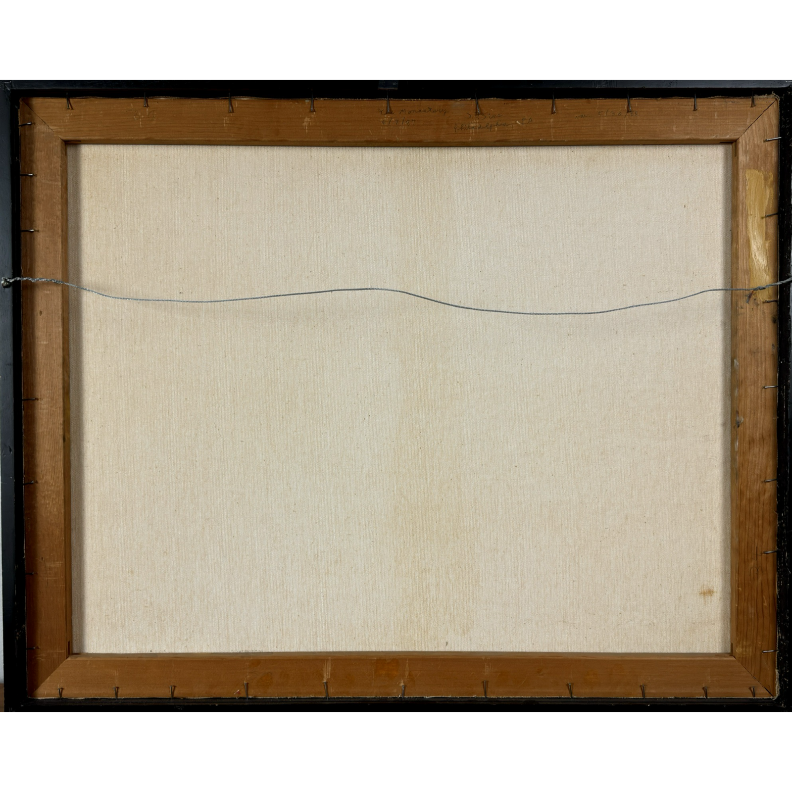 Verso of painting