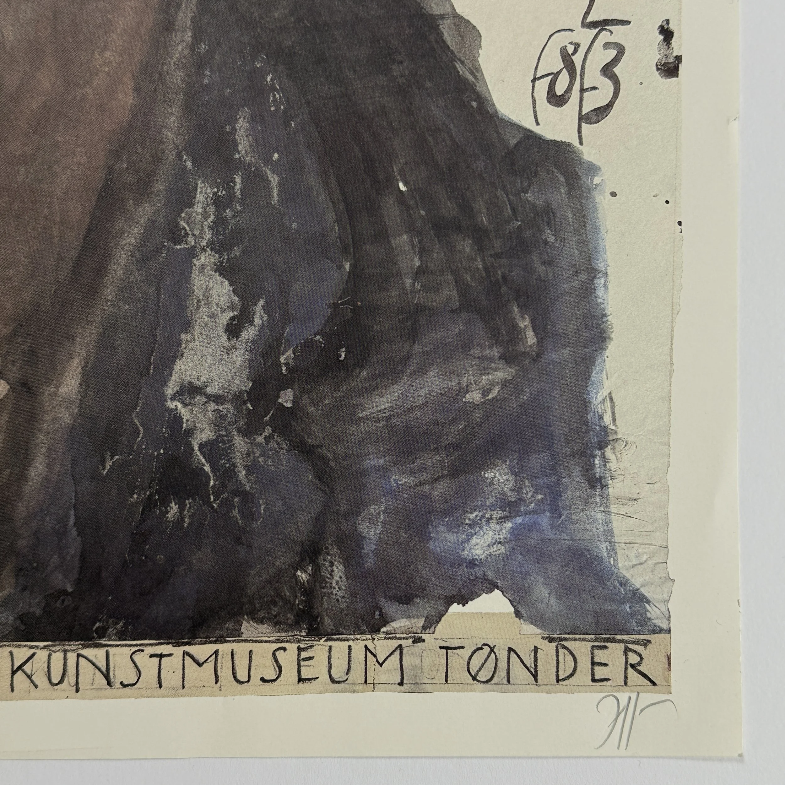 Close-up of Horst Janssen signature lower right