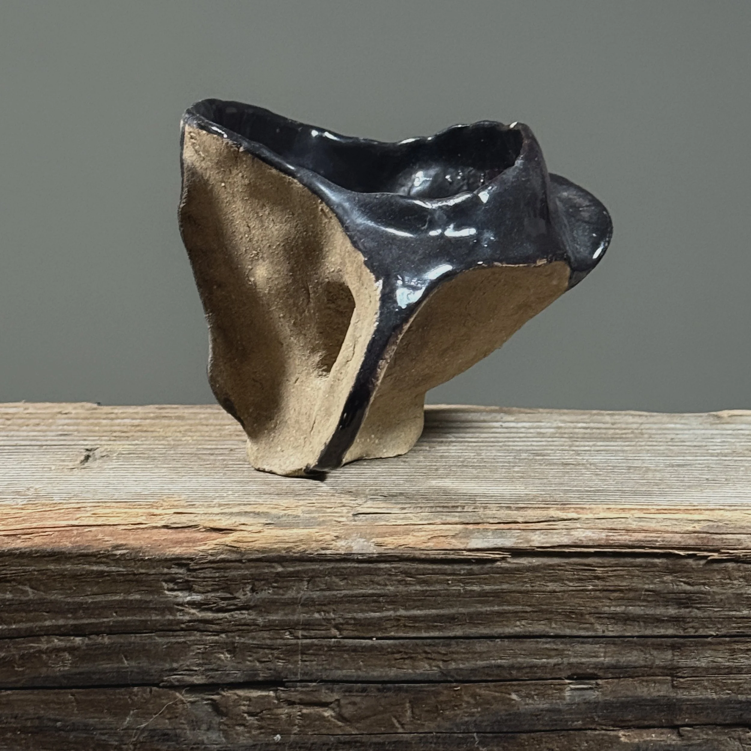 Coffee cup. Abstract decoration. Modernist form.