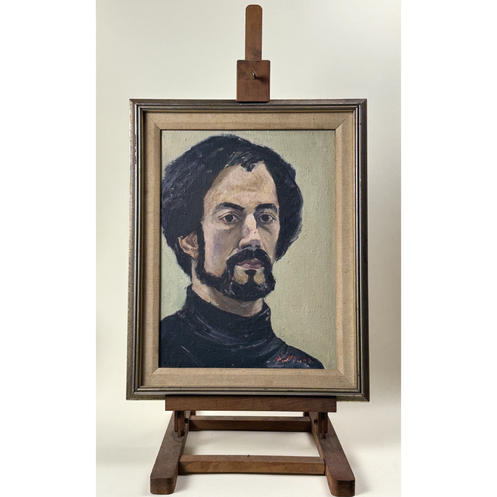 Painting on an Easel
