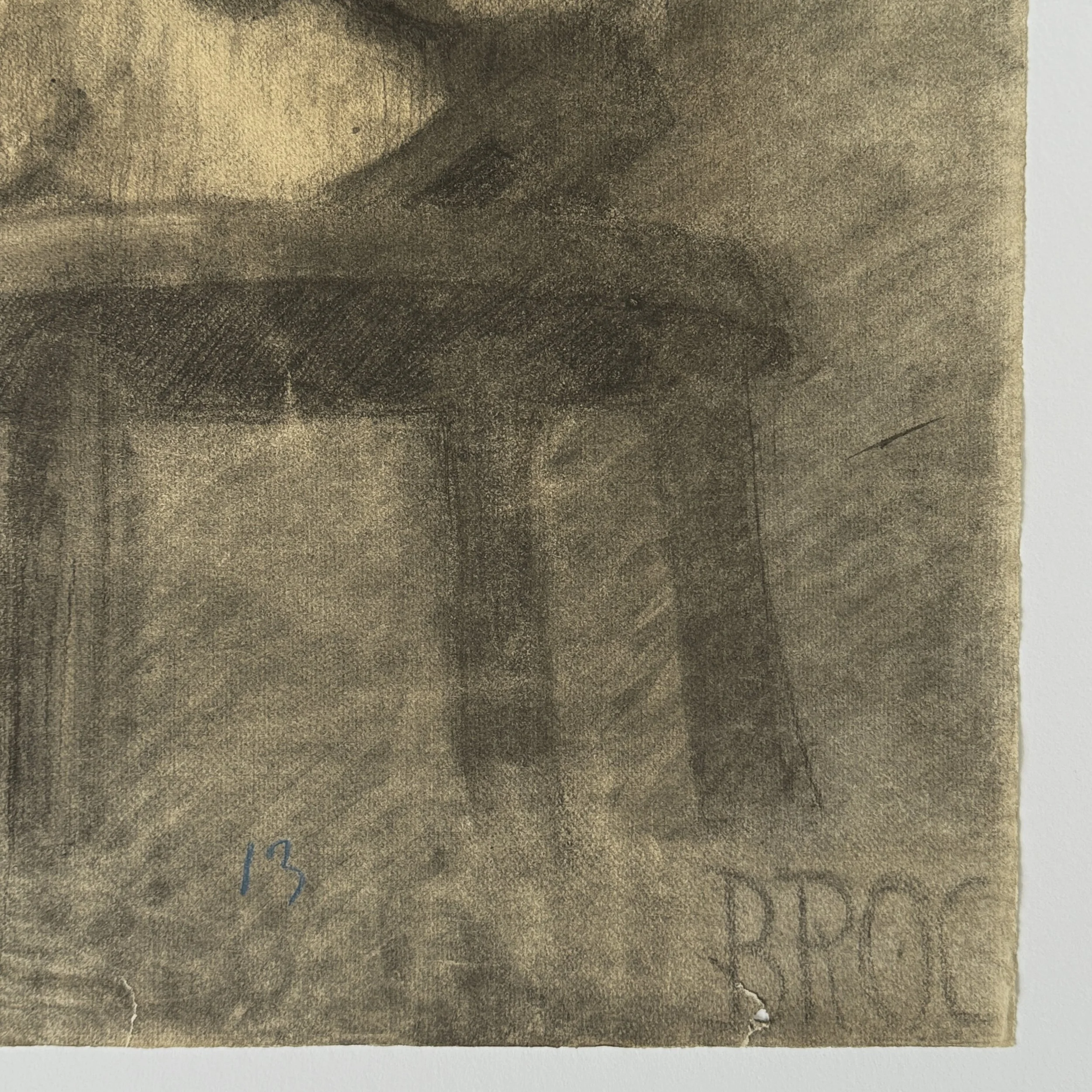 Detail of BROC signature lower right corner