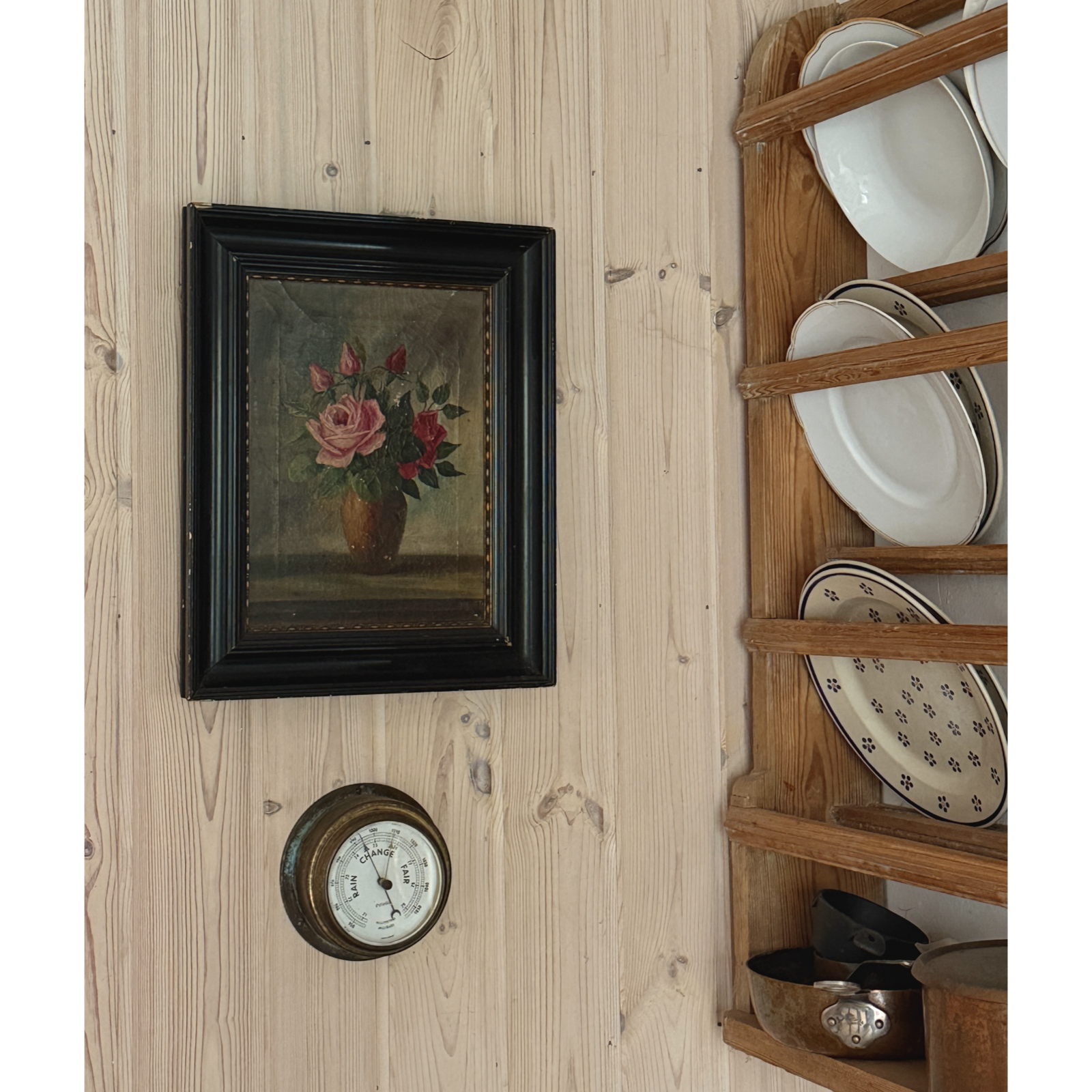 View of it on the wall.