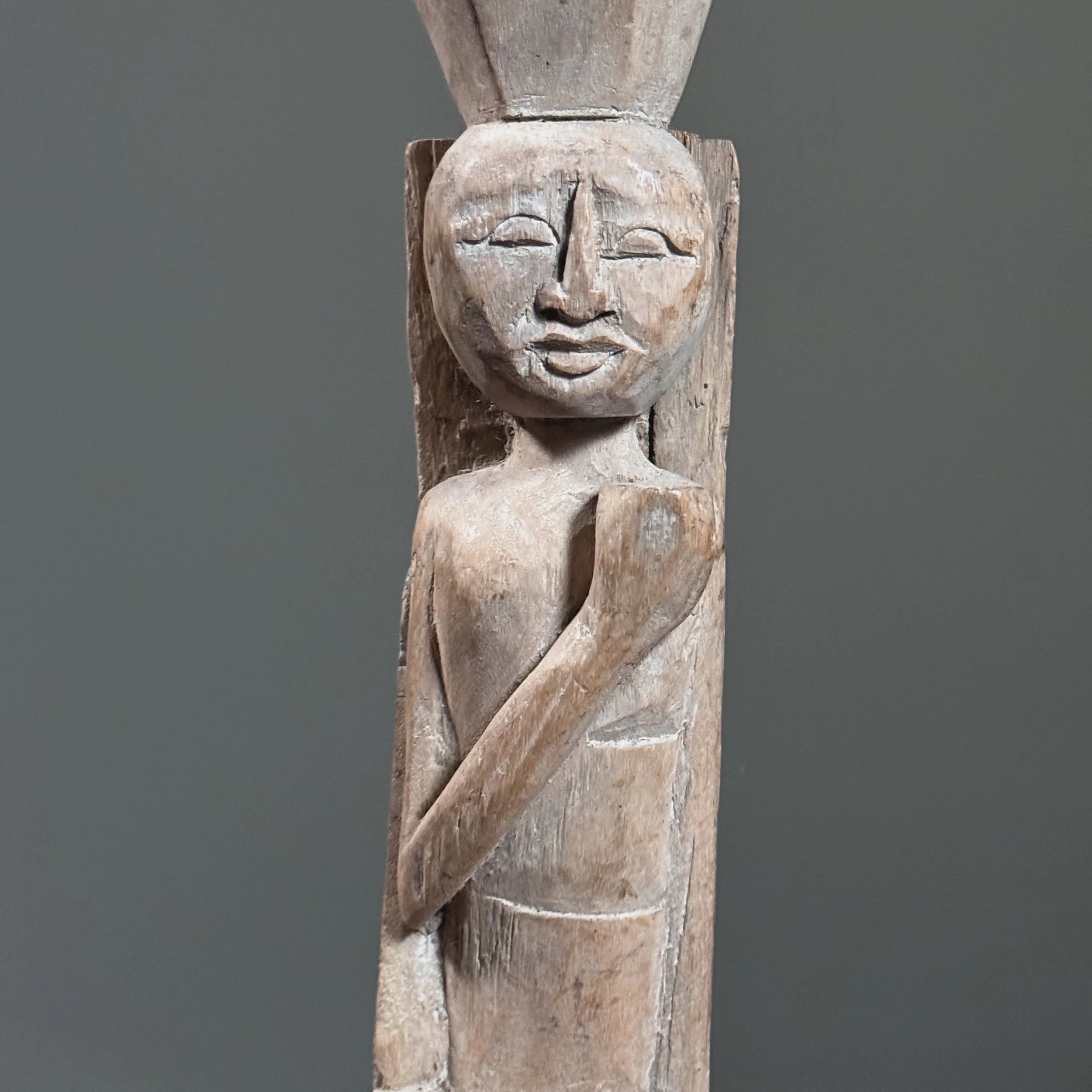 Close-up of carving texture and tool marks