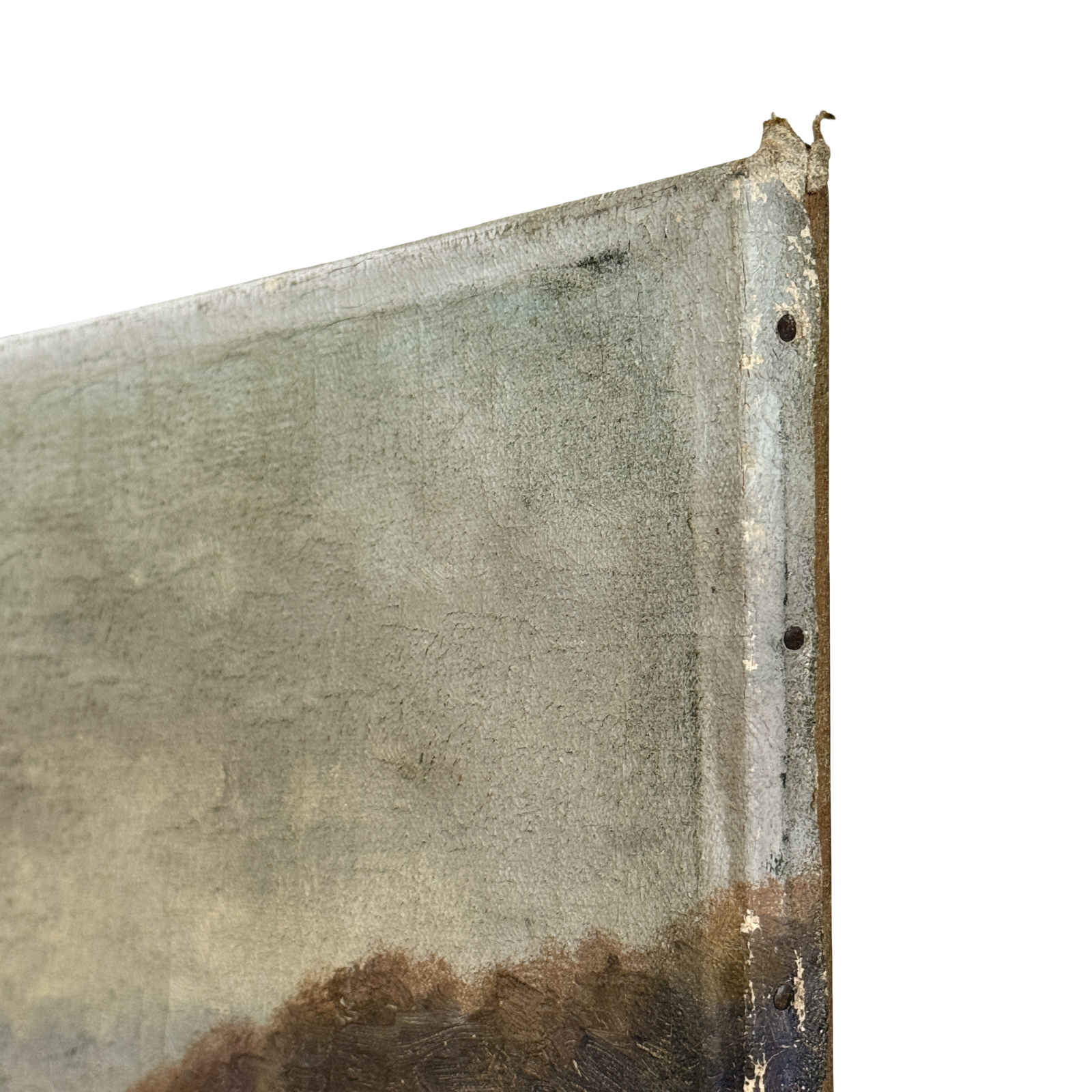 View of edge of canvas