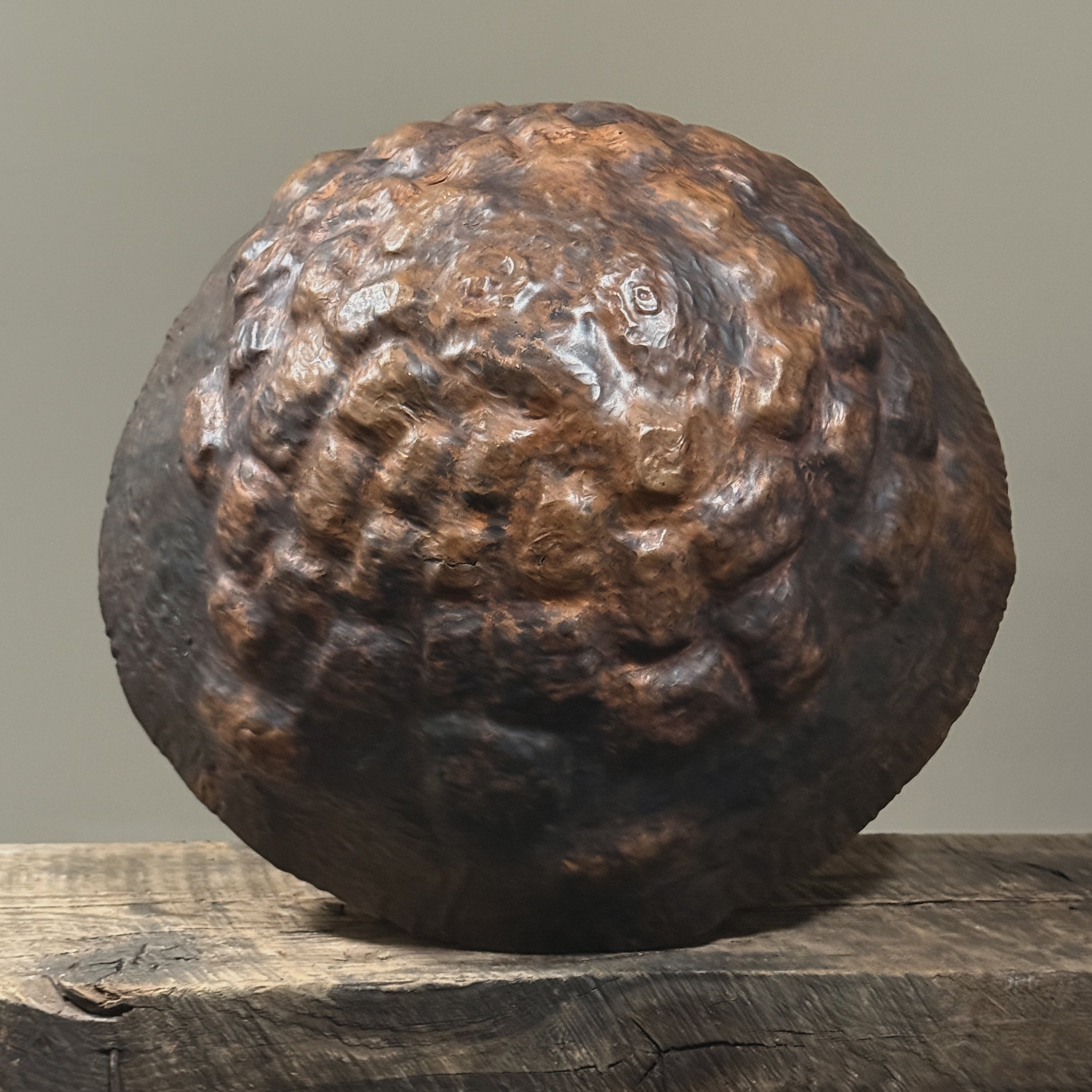 Bottom of brutalist bowl.