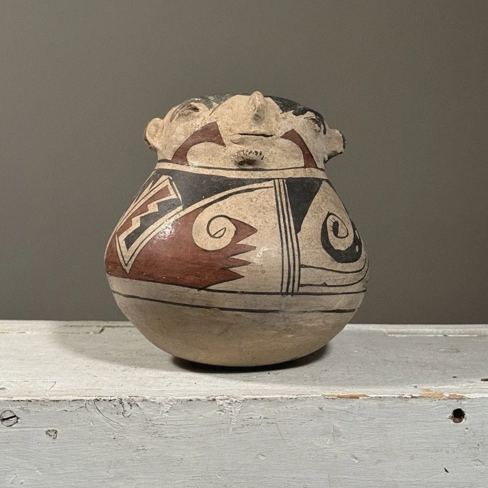 Casas Grandes or Mata Ortiz anthropomorphic effigy vessel
