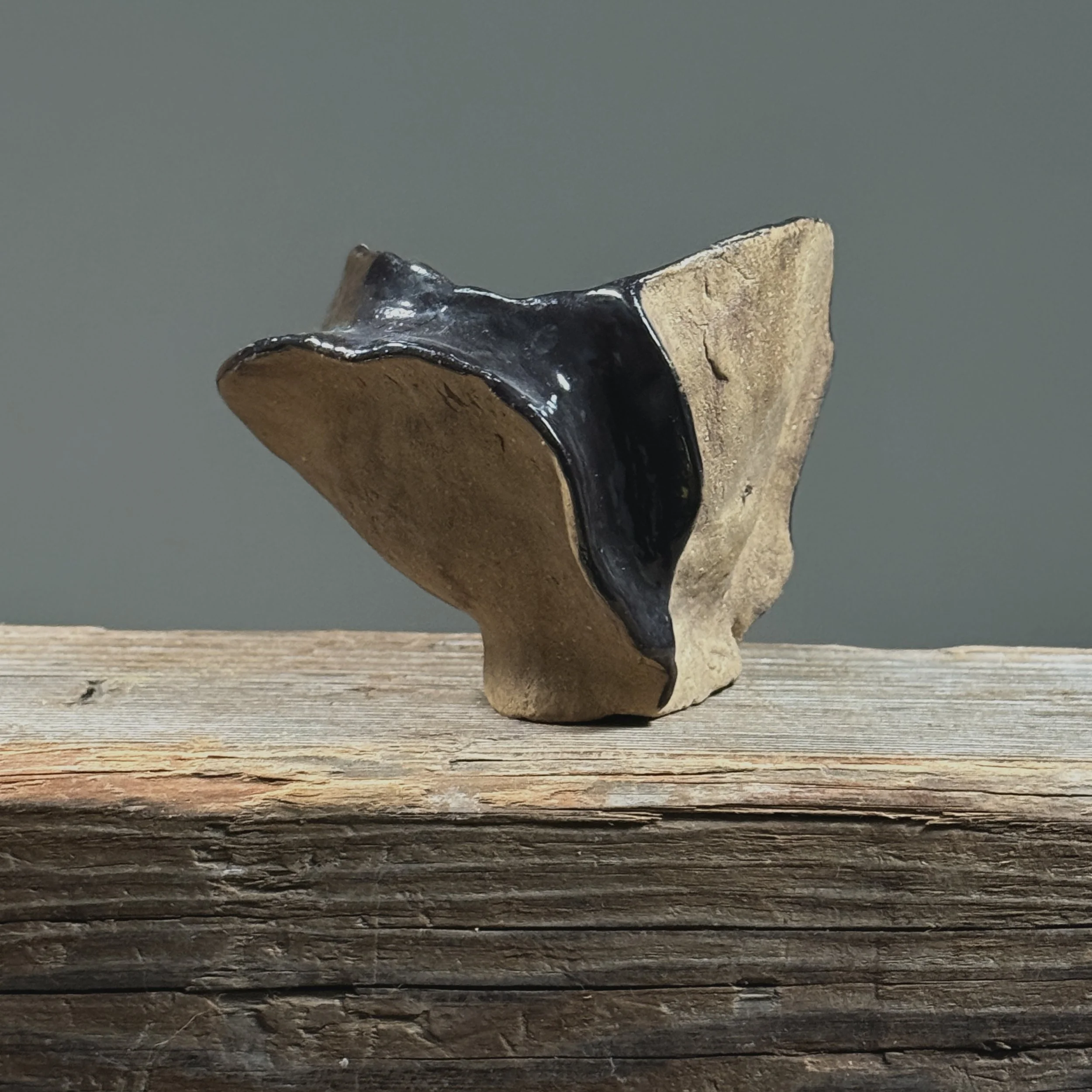 Coffee cup. Abstract decoration. Modernist form.