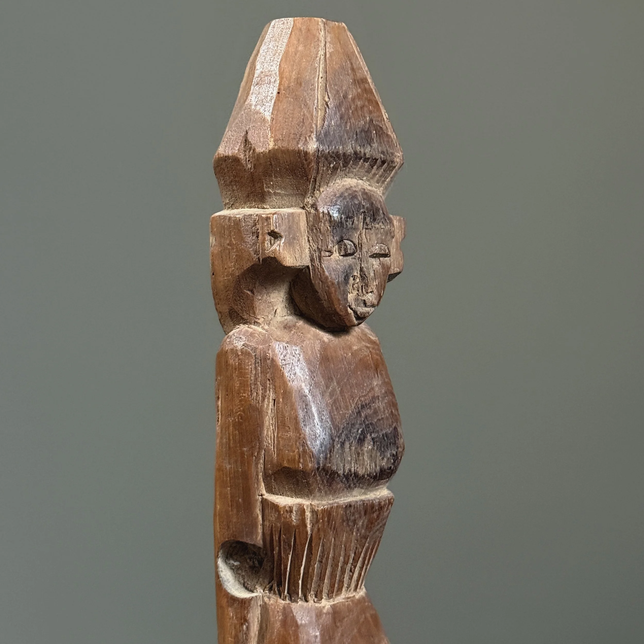 Close-up of carving texture and tool marks