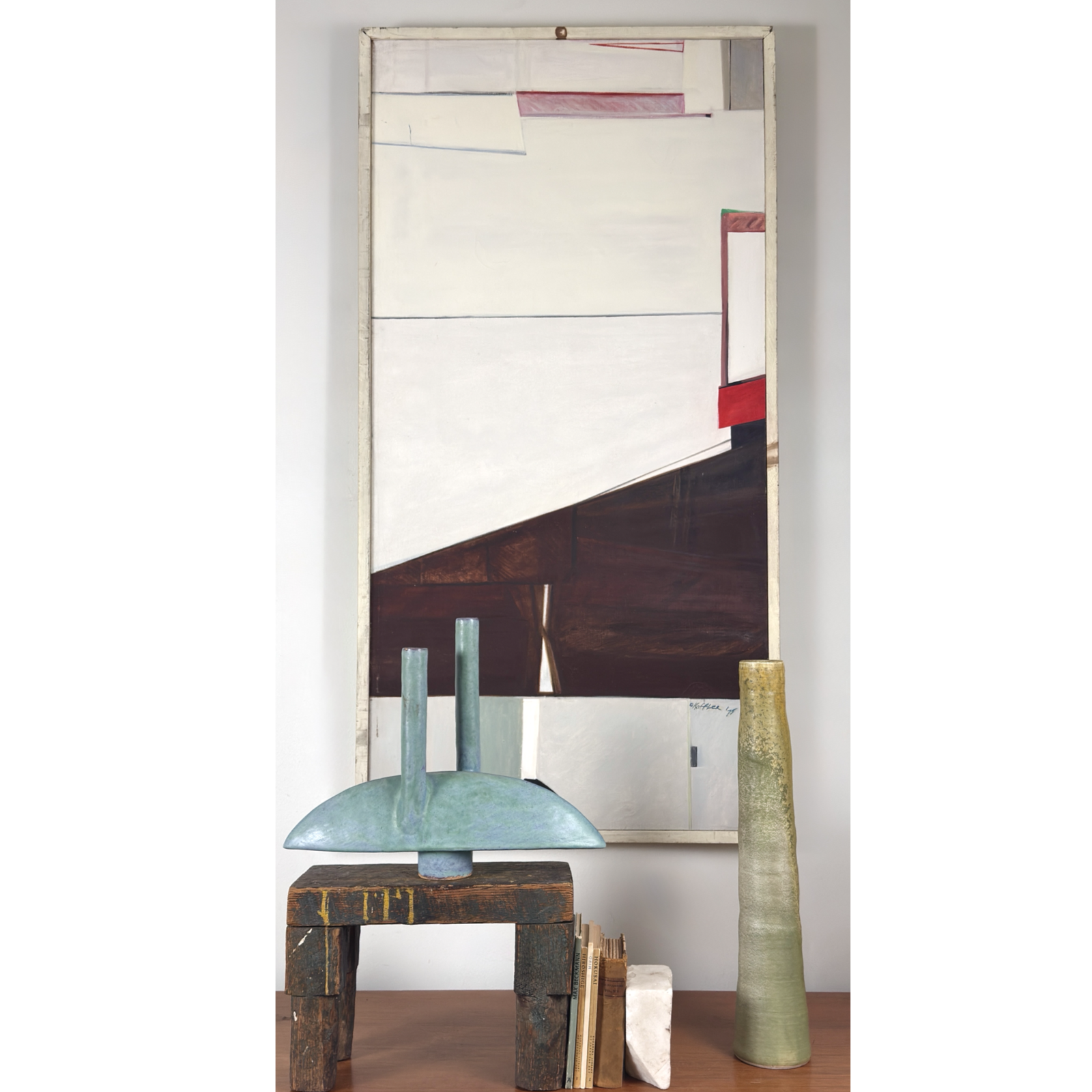Vignette view of painting