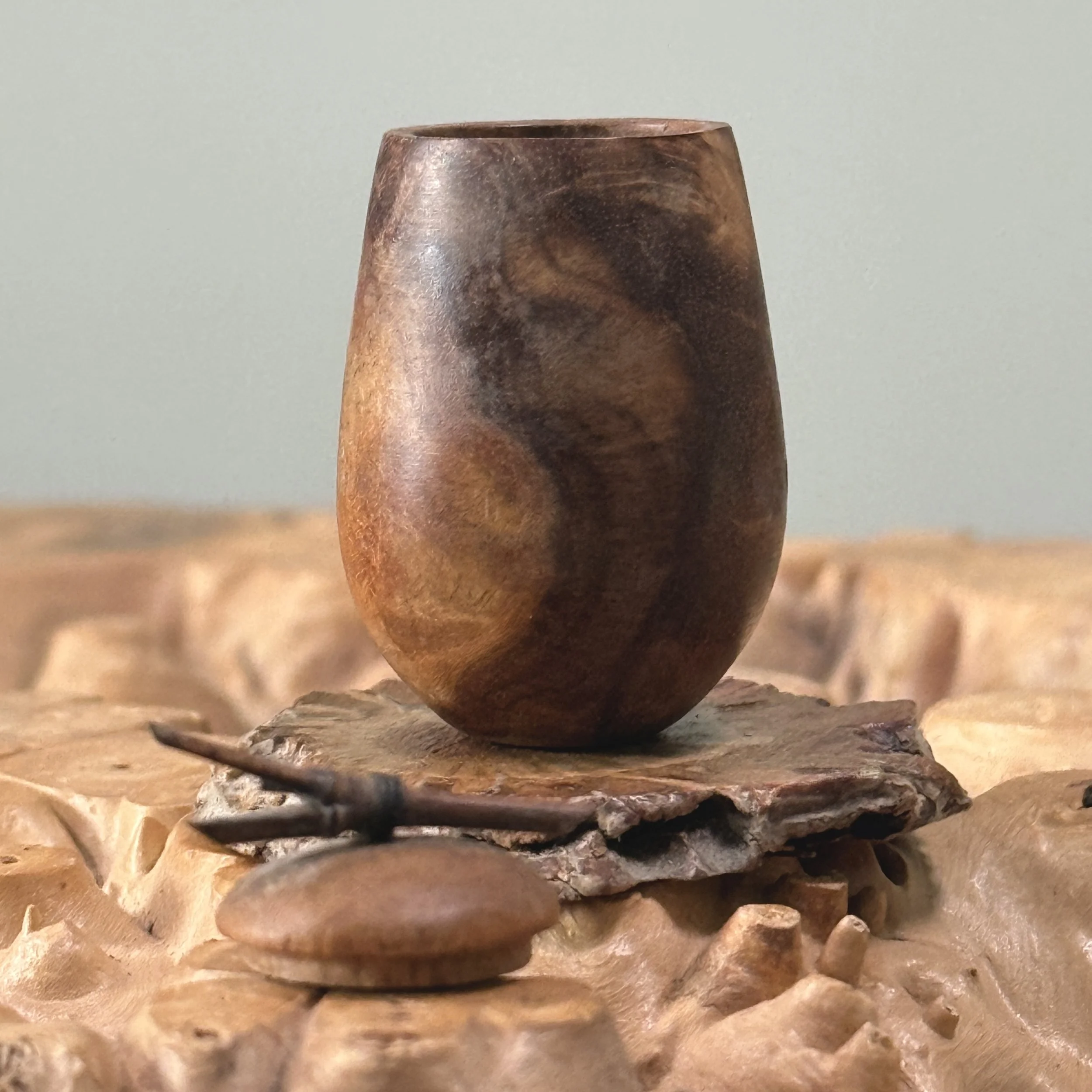 Vessel with lid removed.