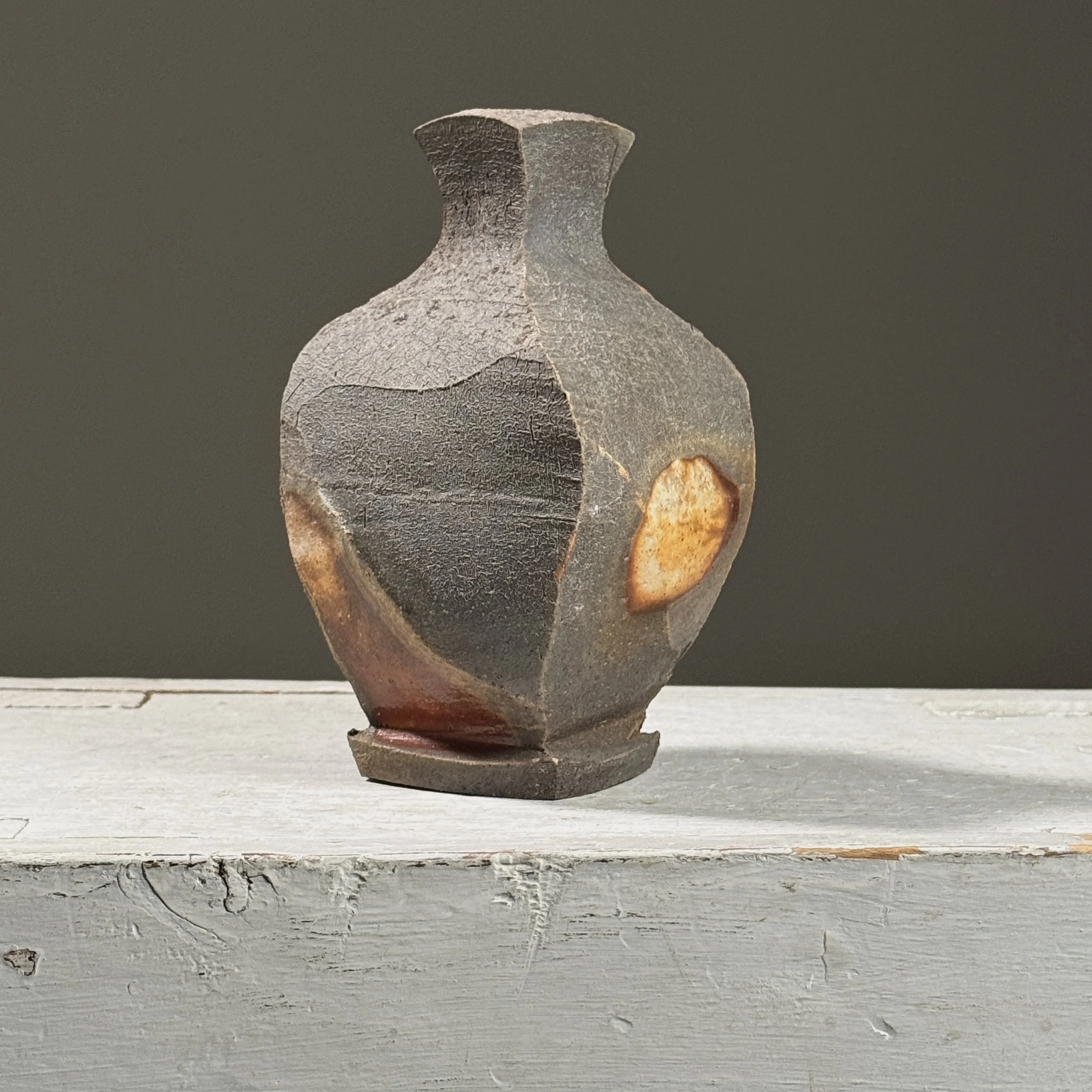 The tokkuri presented as stand-alone sculptural objects.