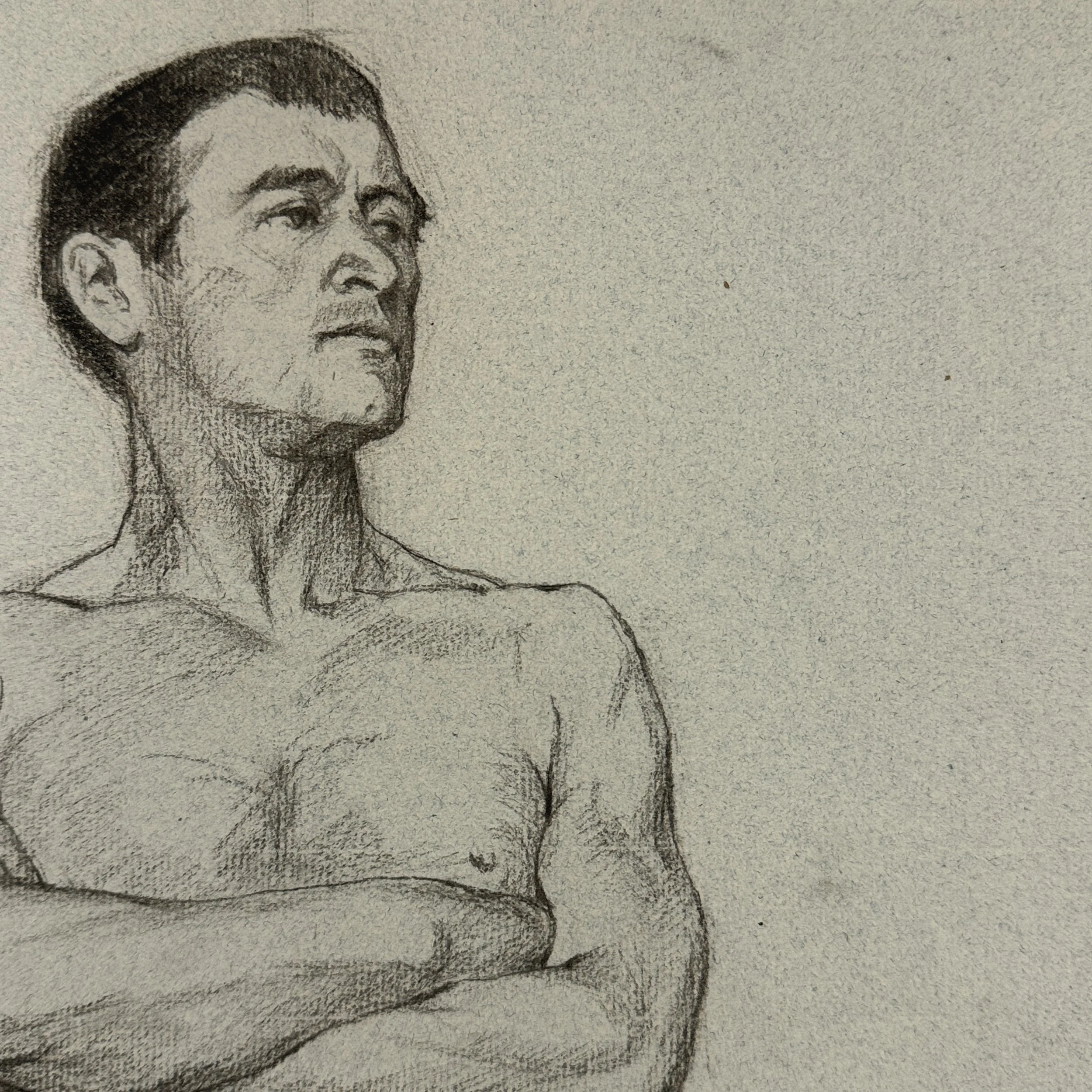 Rare European figure study by Ludwig Ernst Faber