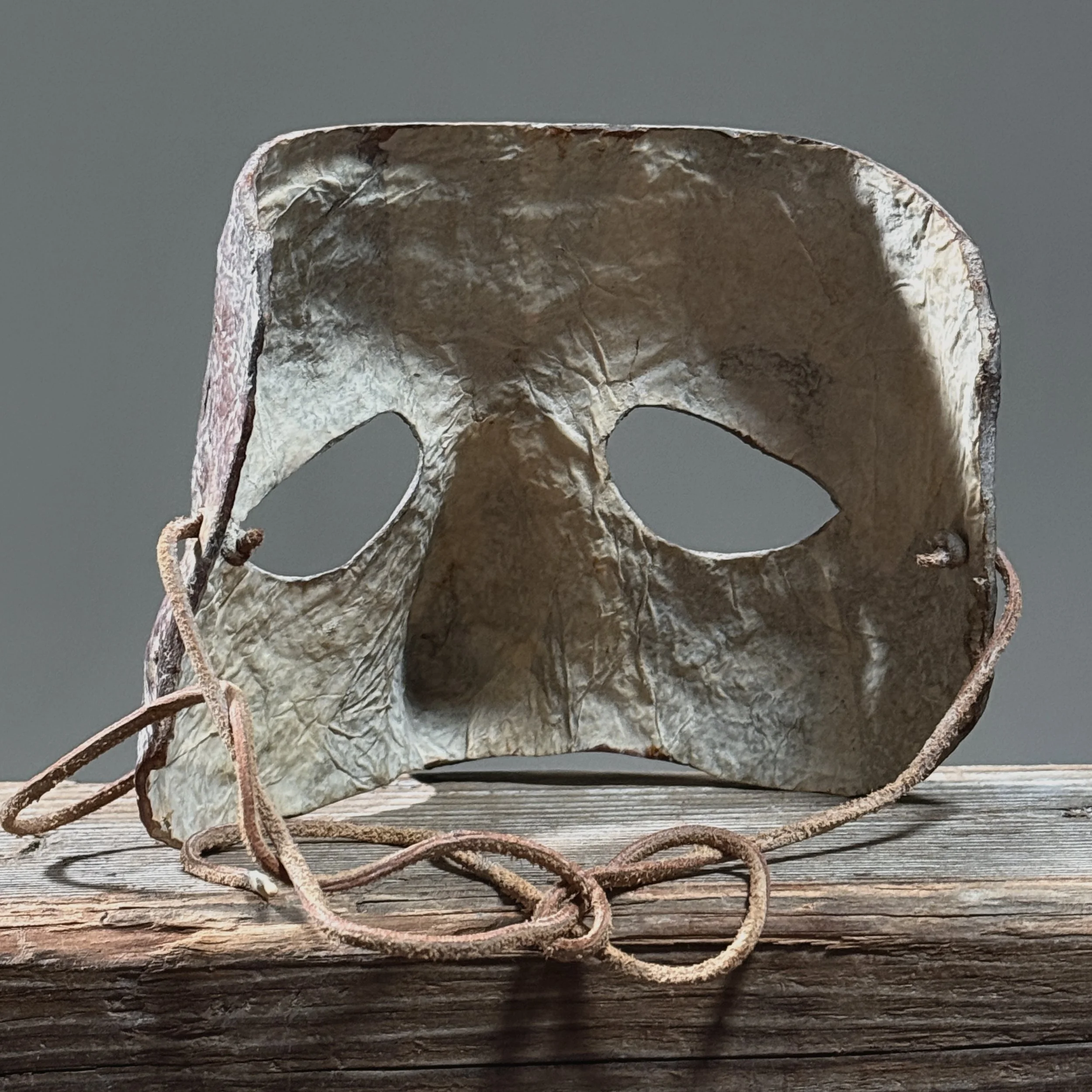 Interior view of unpainted paper-mâché armature.