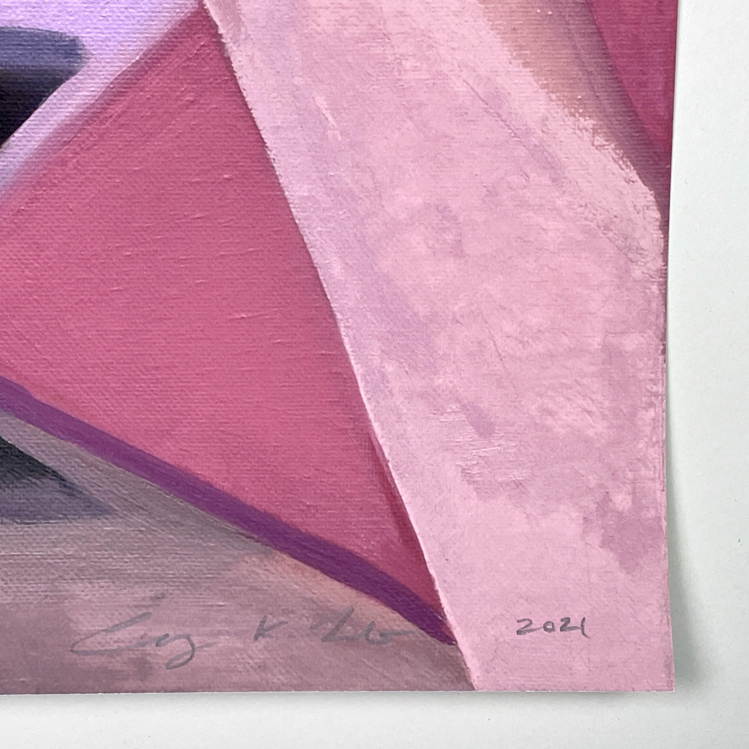 Close-up of the artist's hand signature in the bottom margin.