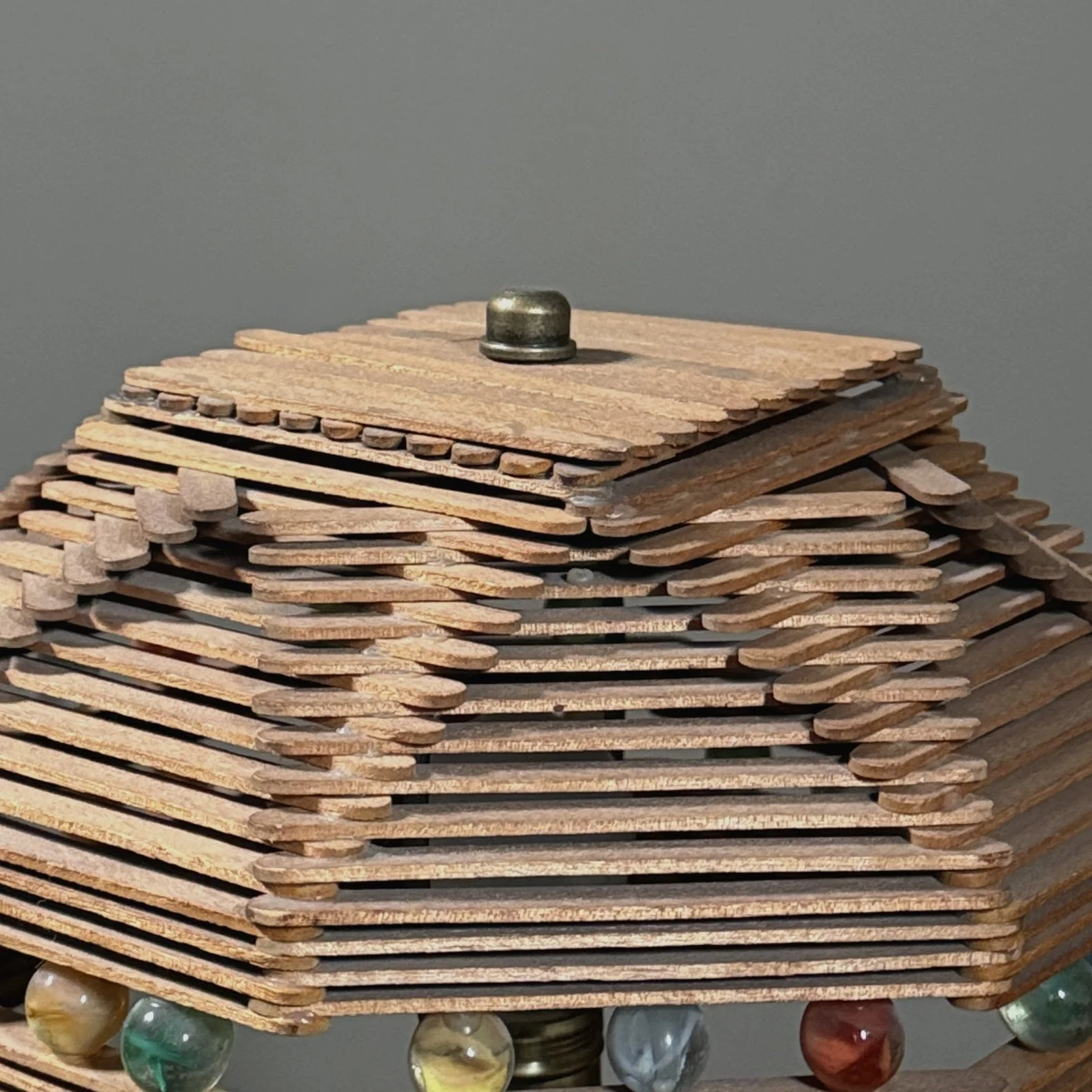 Top-down view looking into the shade