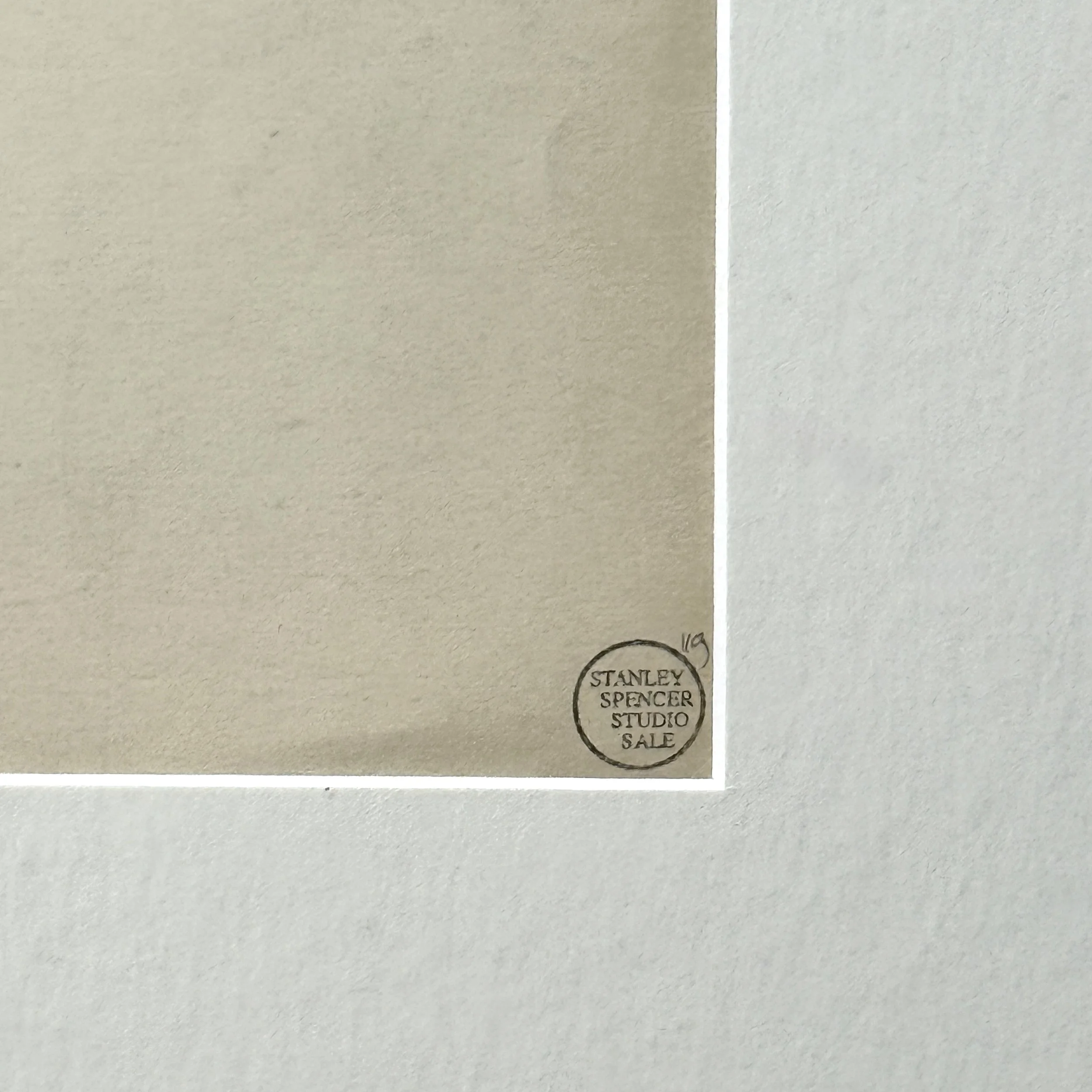 Handwritten “119” numbering from Spencer Studio Sale