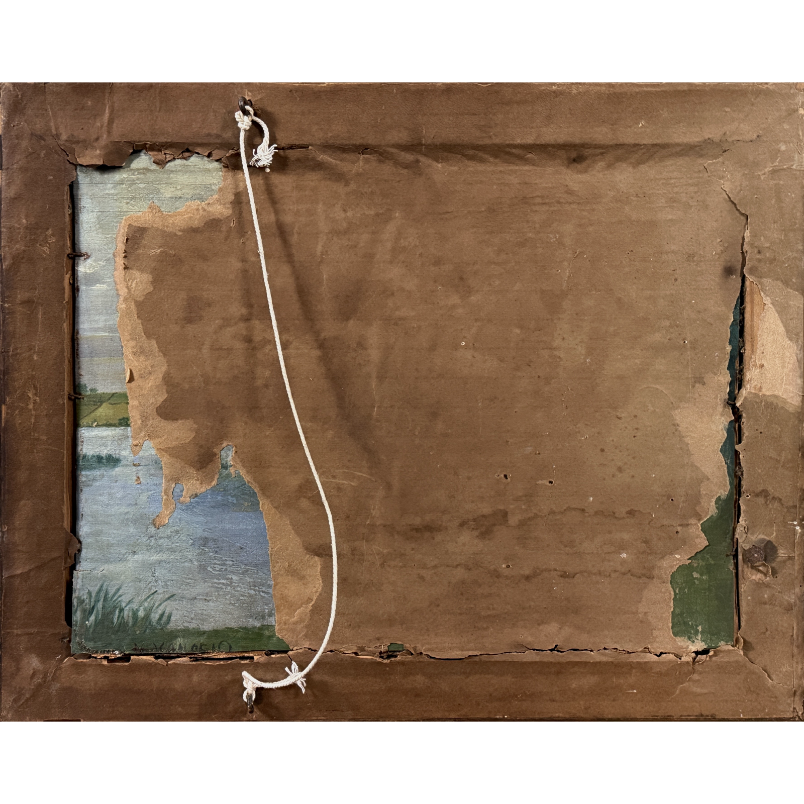 Reverse of the painting