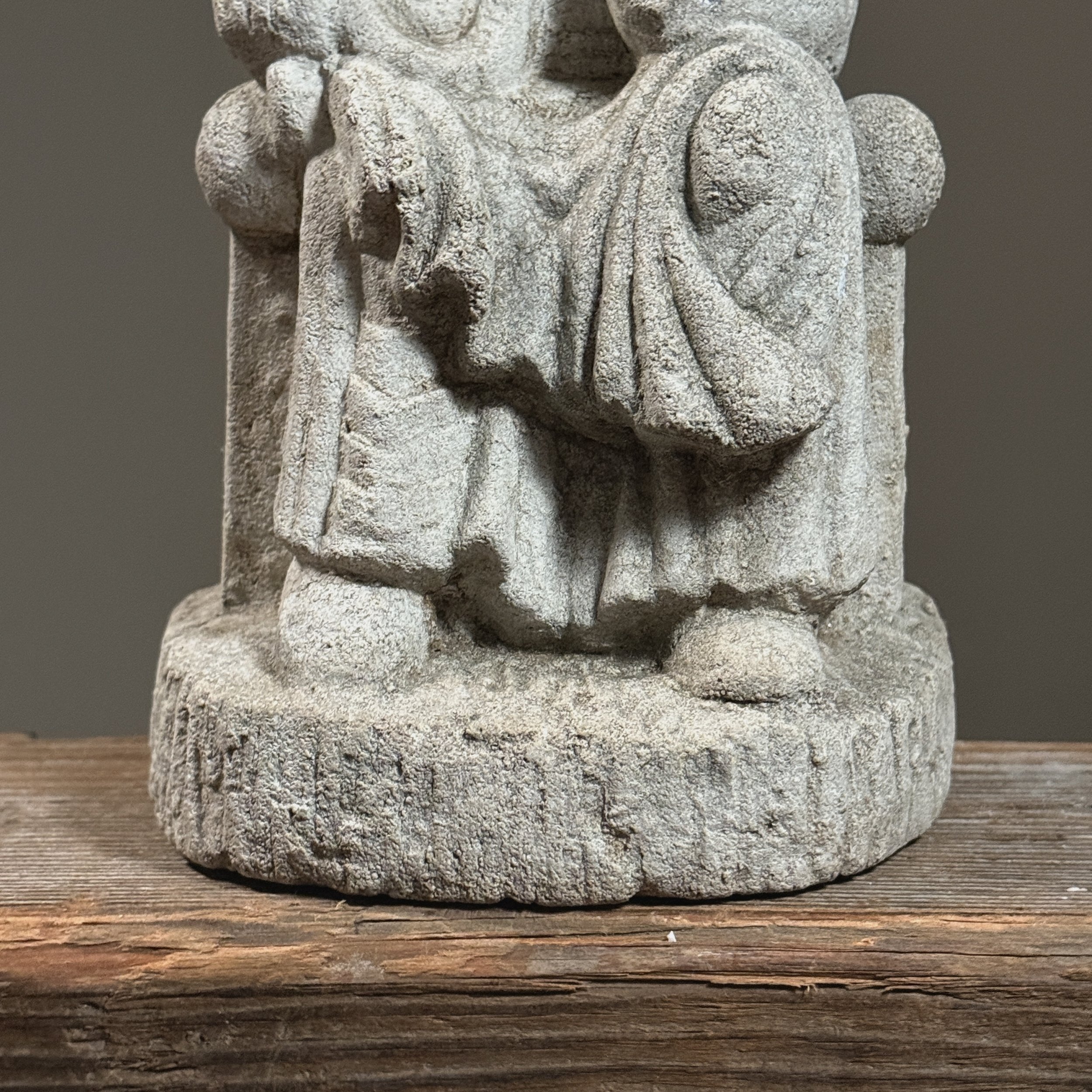 Detail of bottom section of the sculpture.