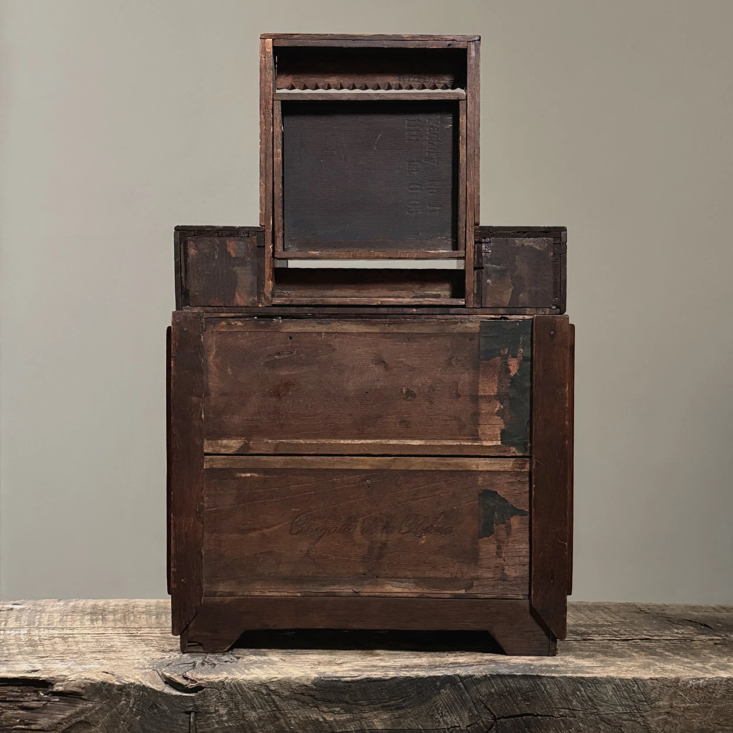 Full view of the dresser from behind.